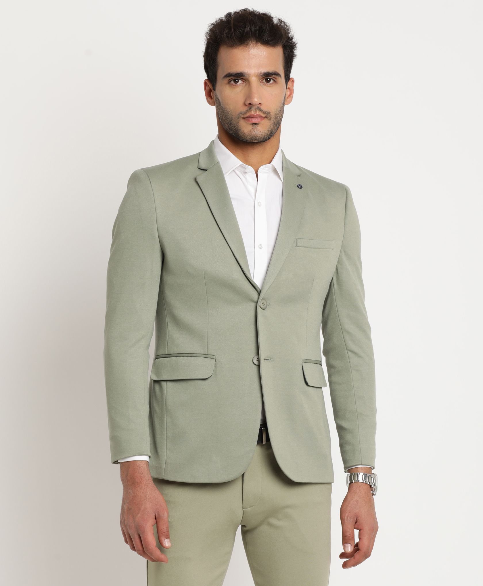 turtle Men Self Design Single Breasted Casual Blazer-picture-14