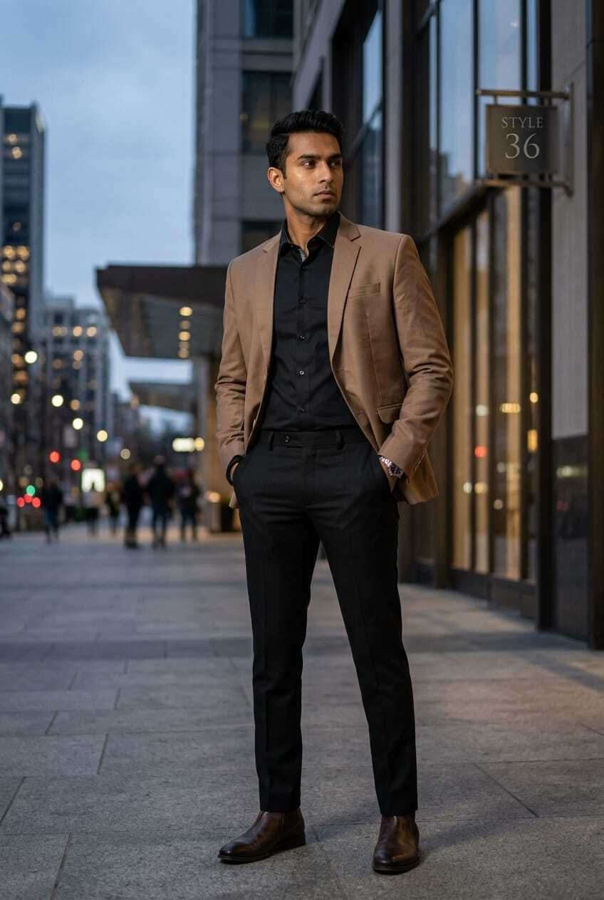 asthetic Men Solid Single Breasted Party, Festive, Formal, Wedding, Casual Blazer-picture-27