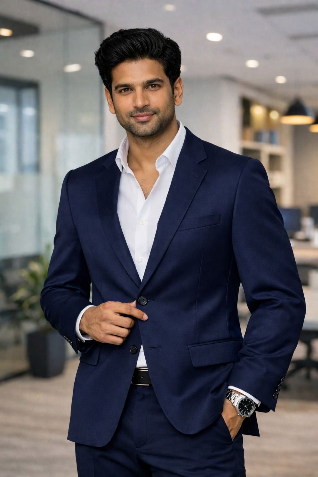 mensklub Men Solid Single Breasted Casual, Formal Blazer-picture-32