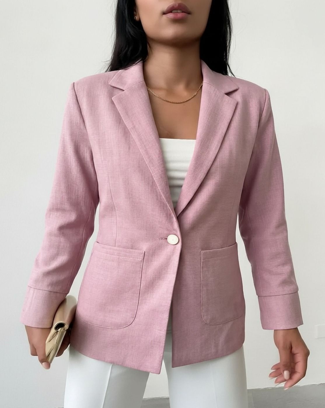 perfect productions Women Solid Single Breasted Formal Blazer-picture-22