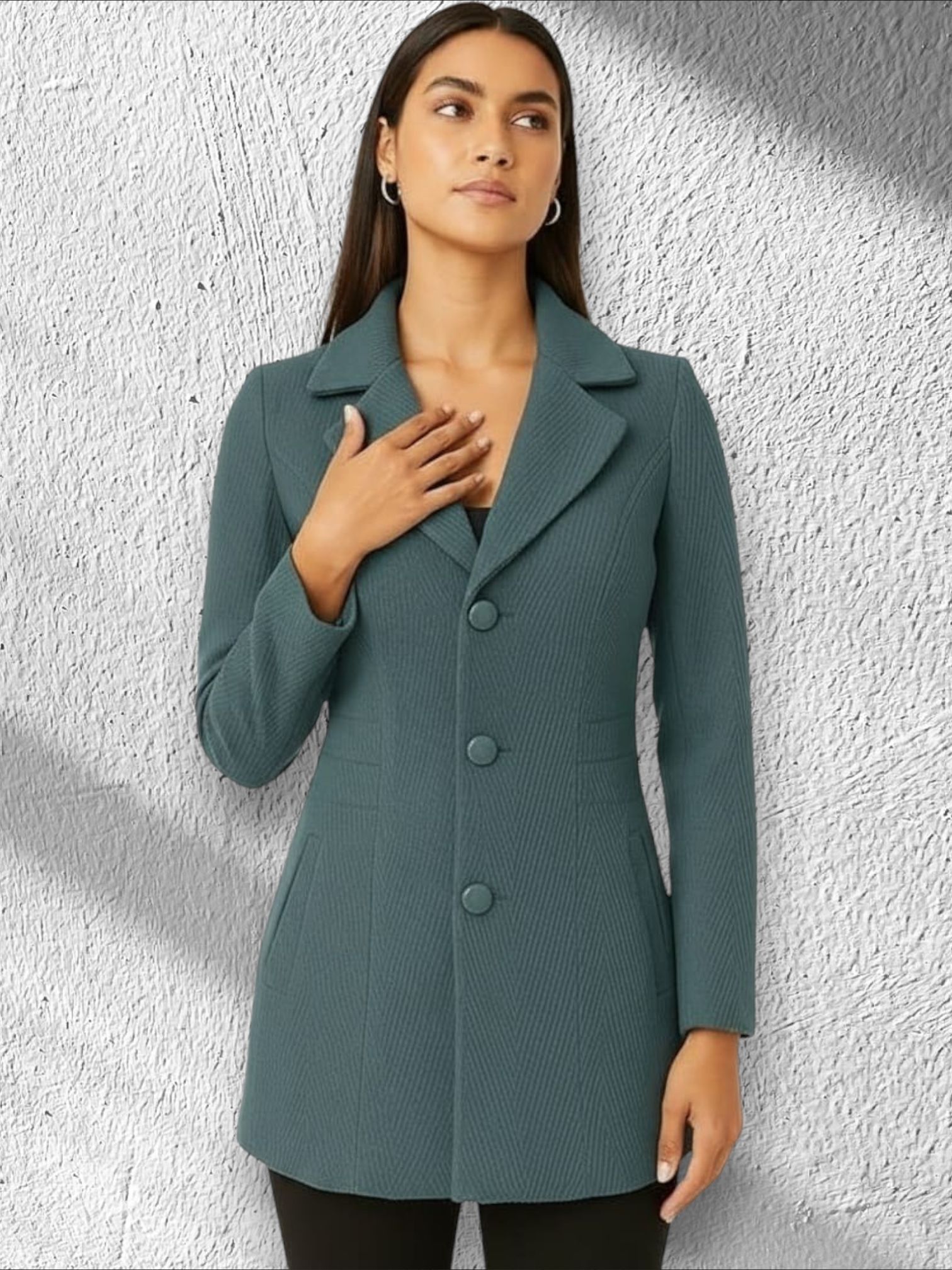 pepzoo Women Solid Double Breasted Casual Blazer-picture-25