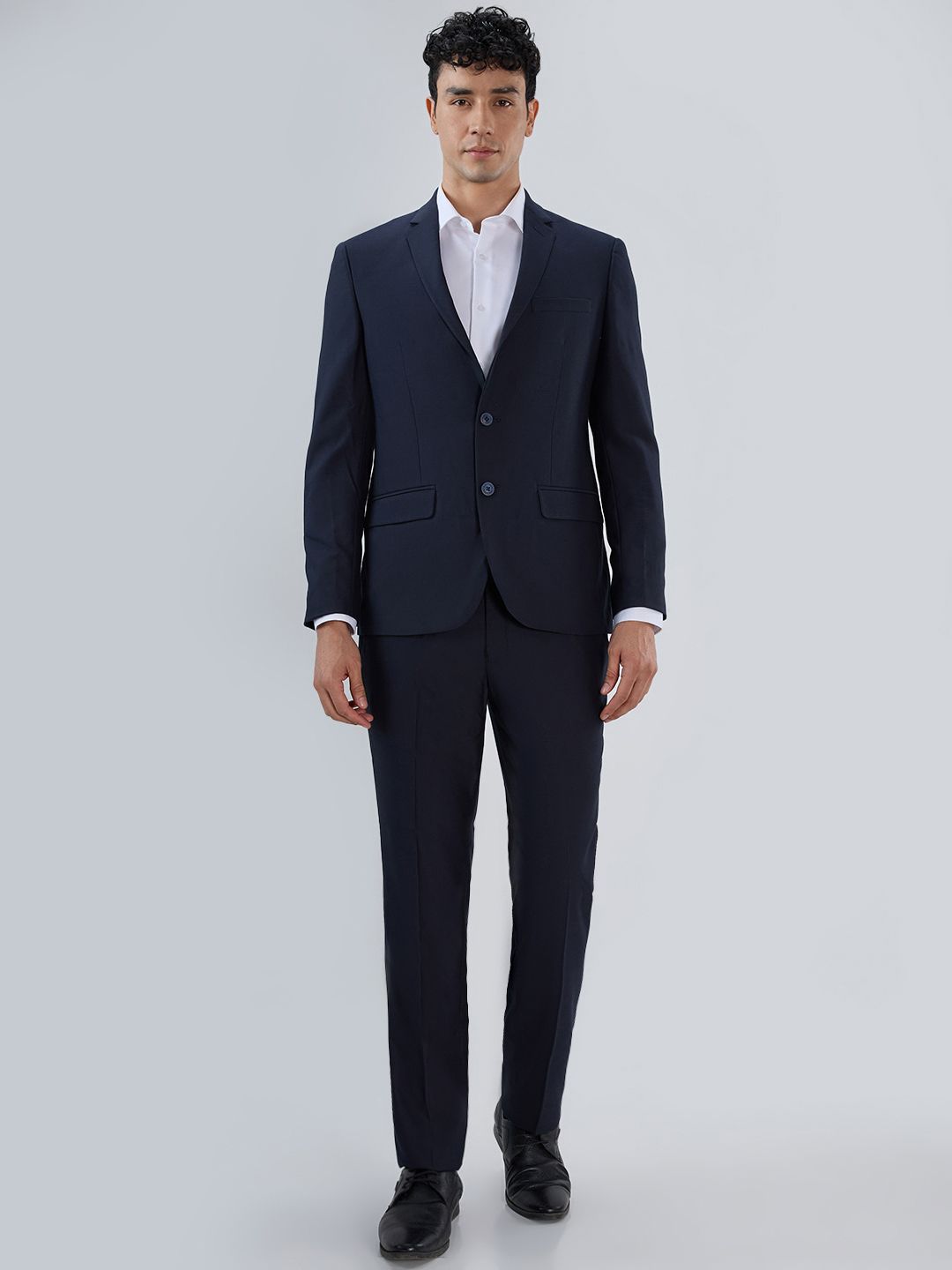 park avenue Men Solid Bandhgala Formal Blazer-picture-47