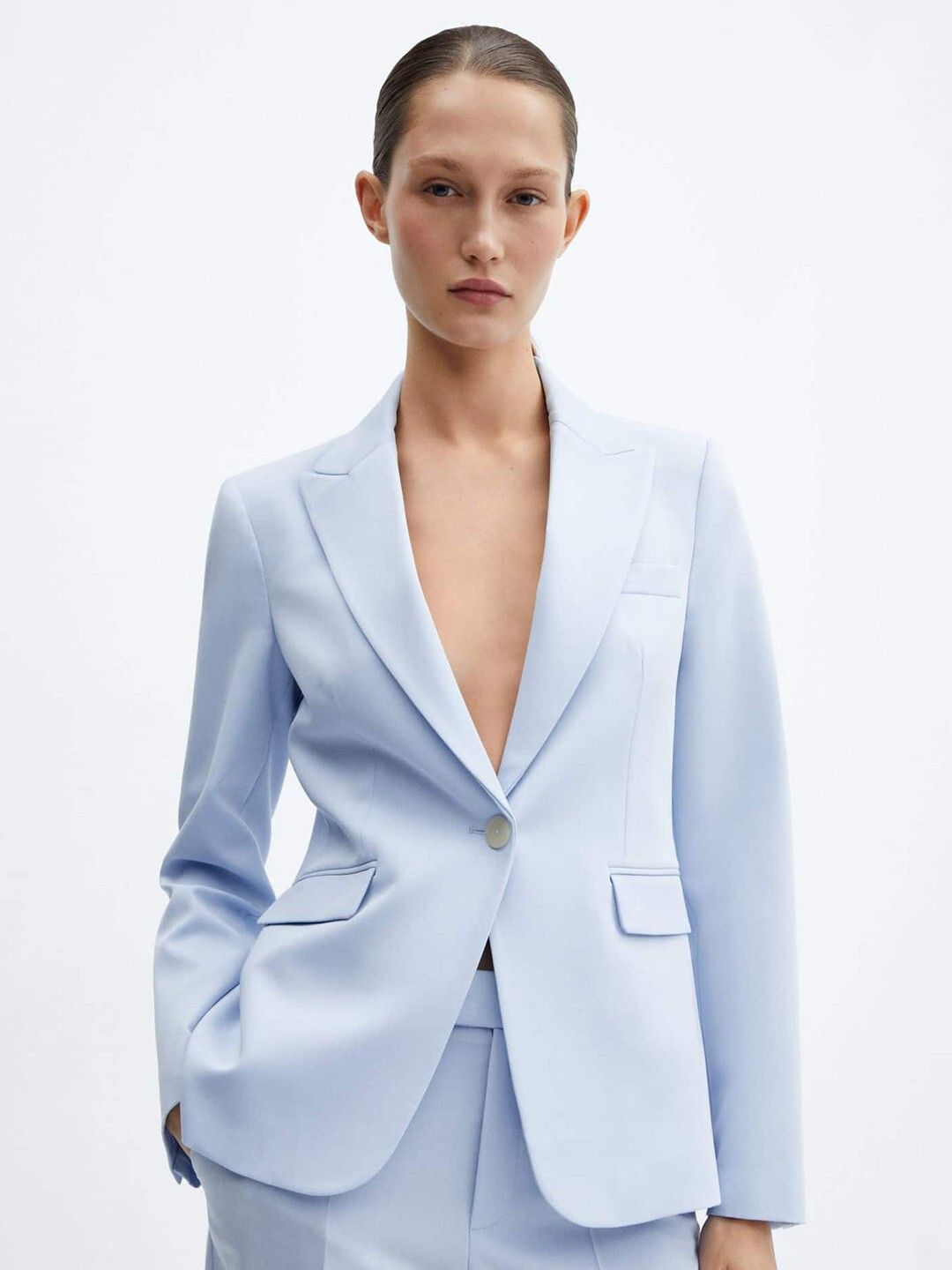 sanjitgarments Women Solid Single Breasted Casual Blazer-picture-35