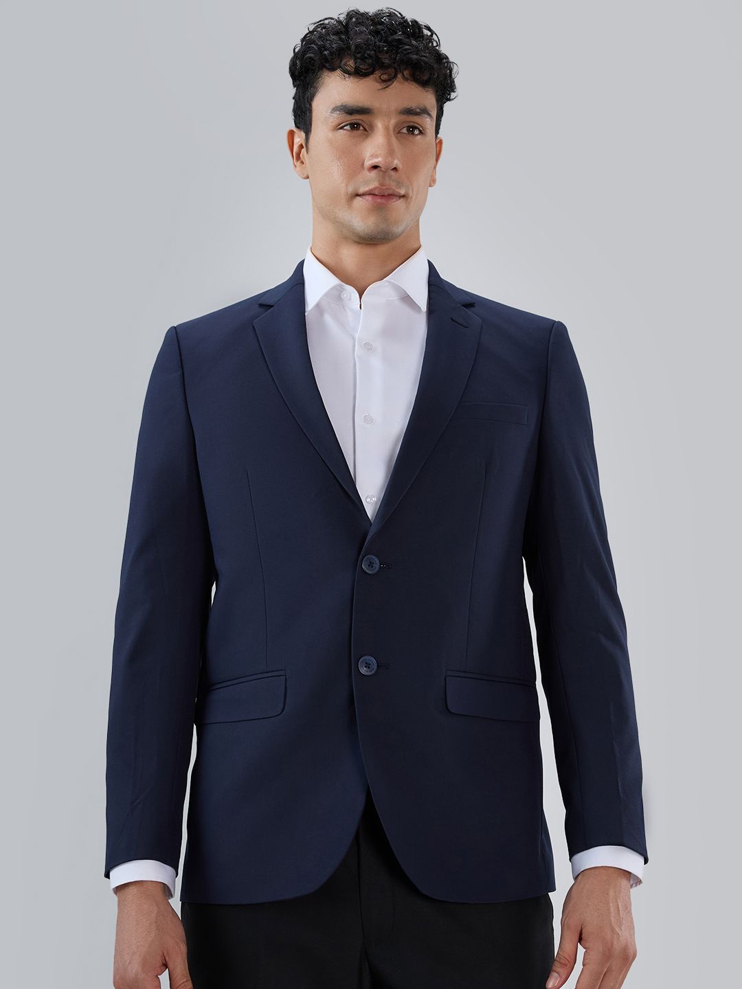 park avenue Men Solid Bandhgala Formal Blazer-picture-26