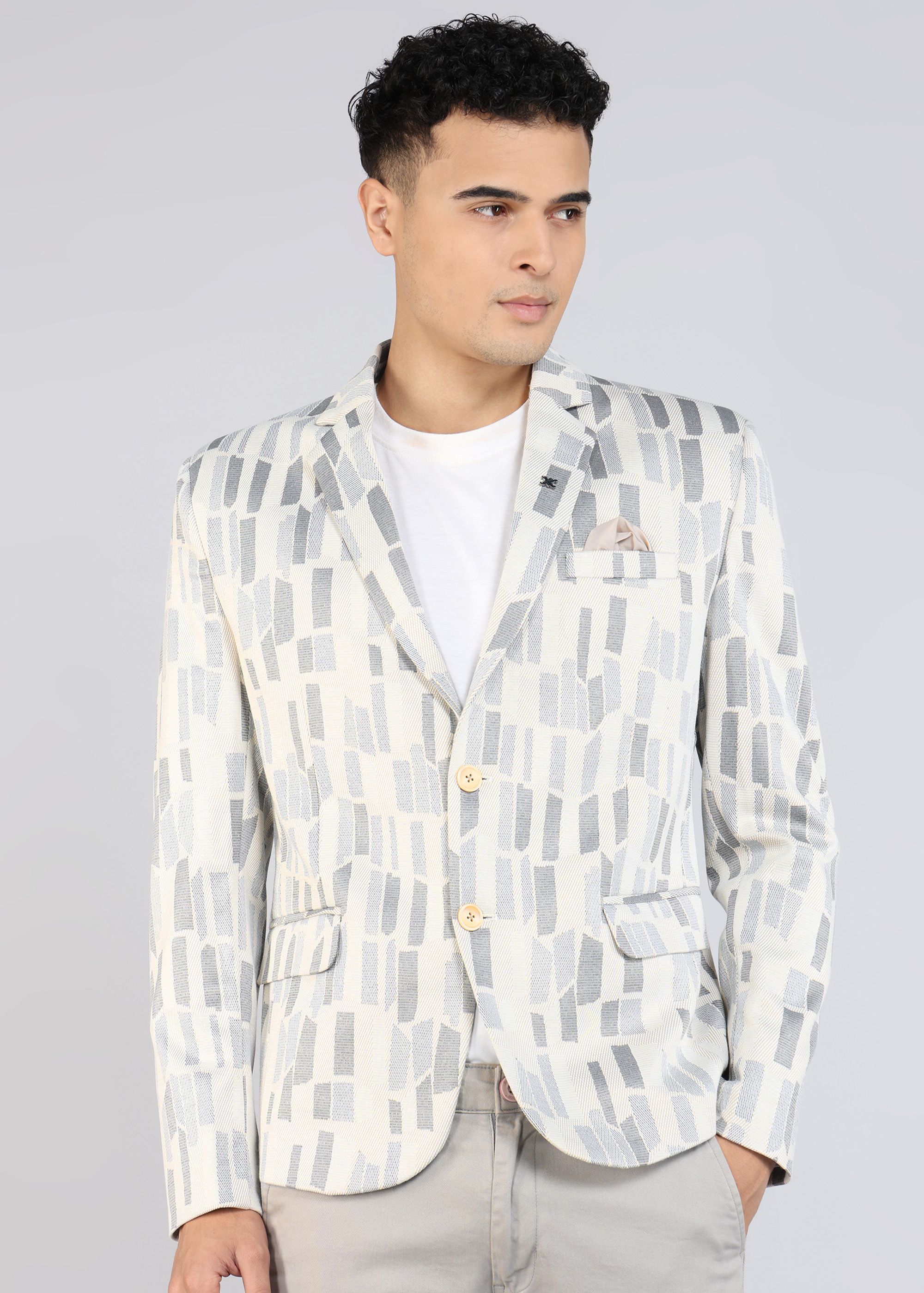 killer Men Printed Single Breasted Casual Blazer-picture-24
