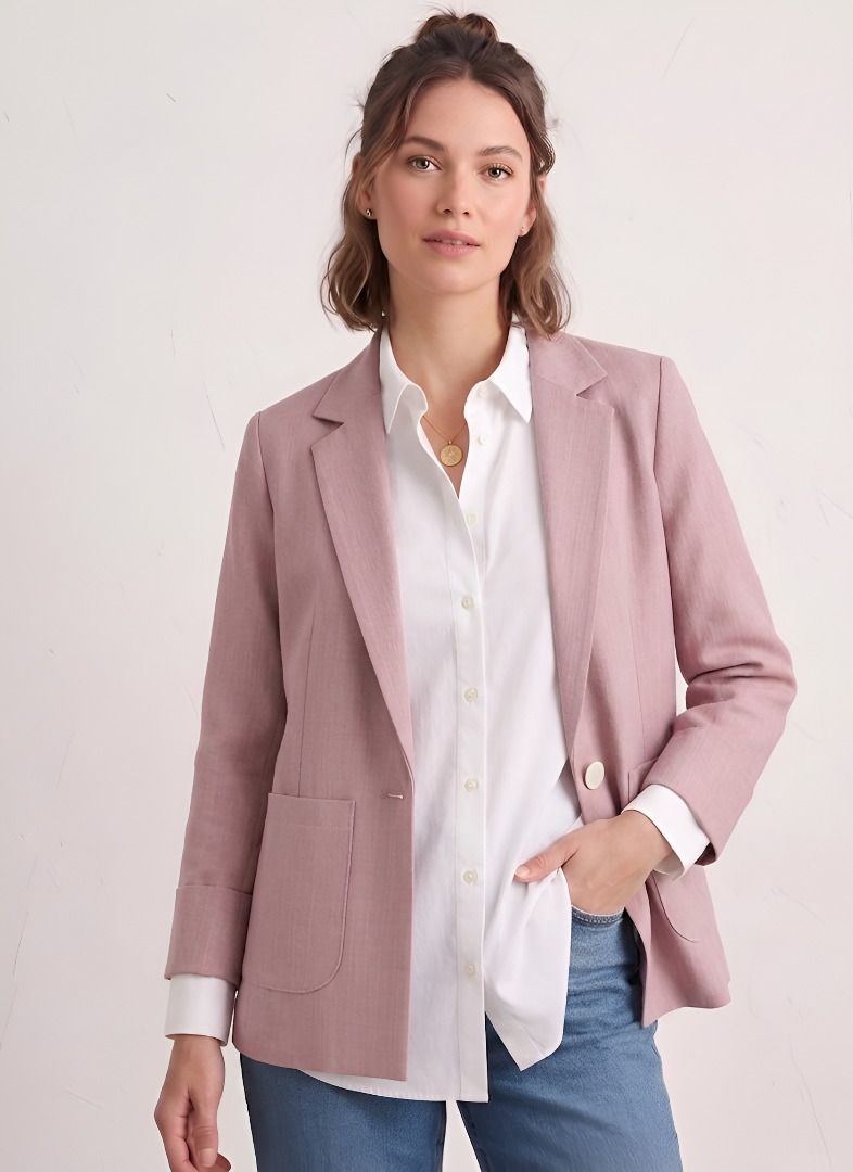 purever india Women Solid Single Breasted Casual Blazer-picture-16