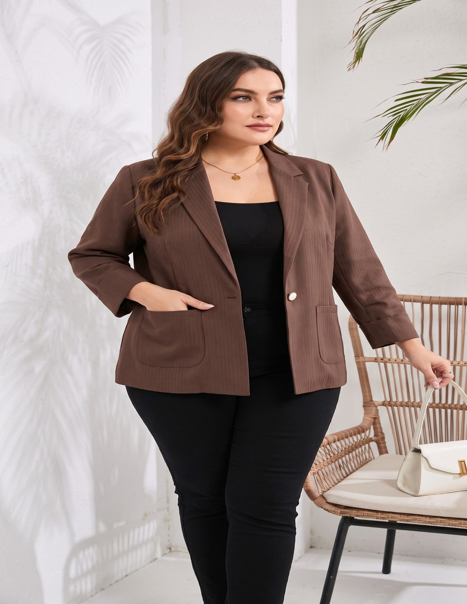 perfect productions Women Solid Single Breasted Formal Blazer-picture-13