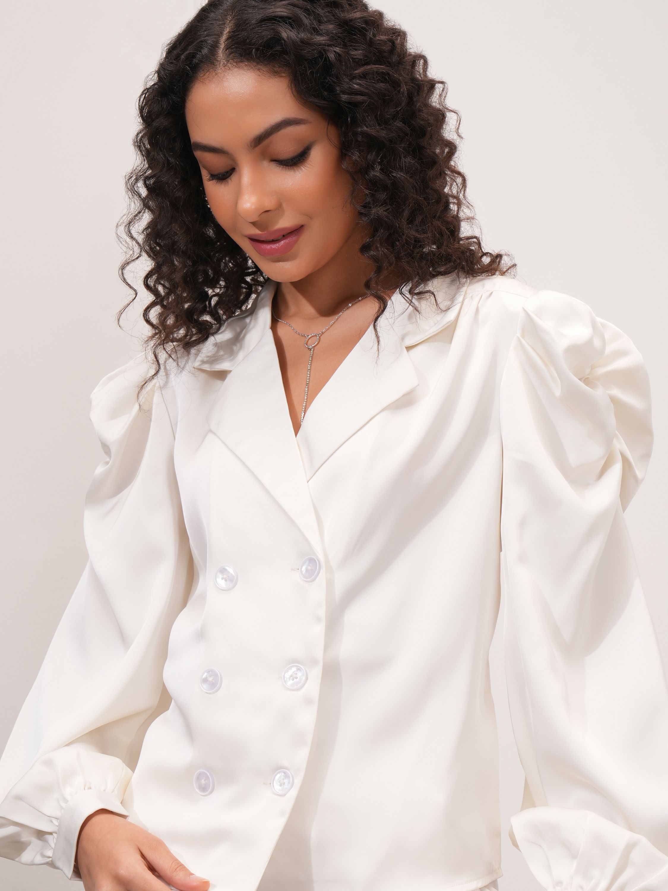 tokyo talkies Women Solid Single Breasted Casual Blazer-picture-35