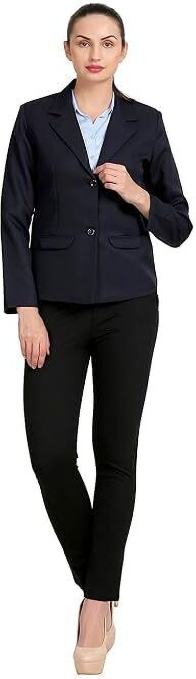naida Women Solid, Self Design Single Breasted Formal Blazer-picture-46