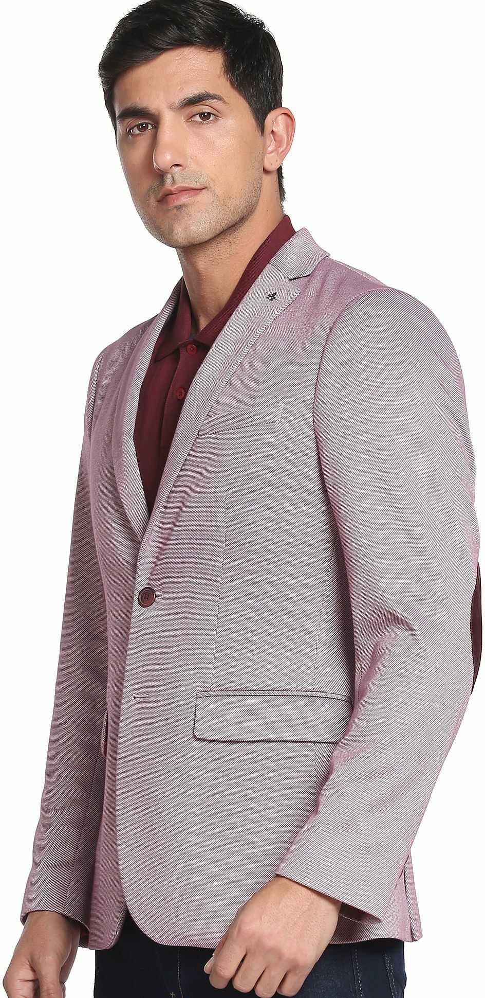 Men Solid Single Breasted Formal Blazer-image-28
