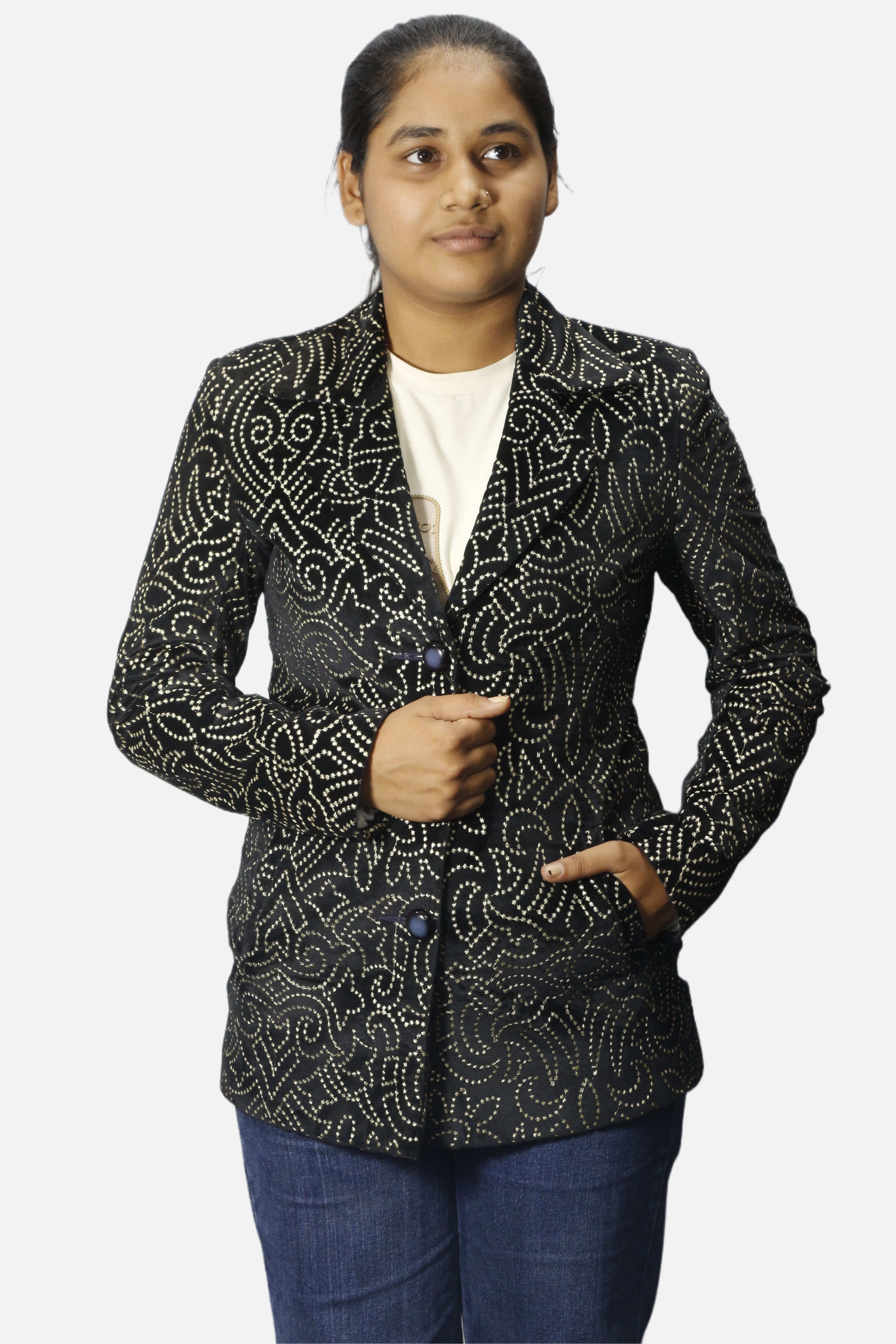 gargian master cut Women Printed Single Breasted Formal, Party Blazer-picture-38