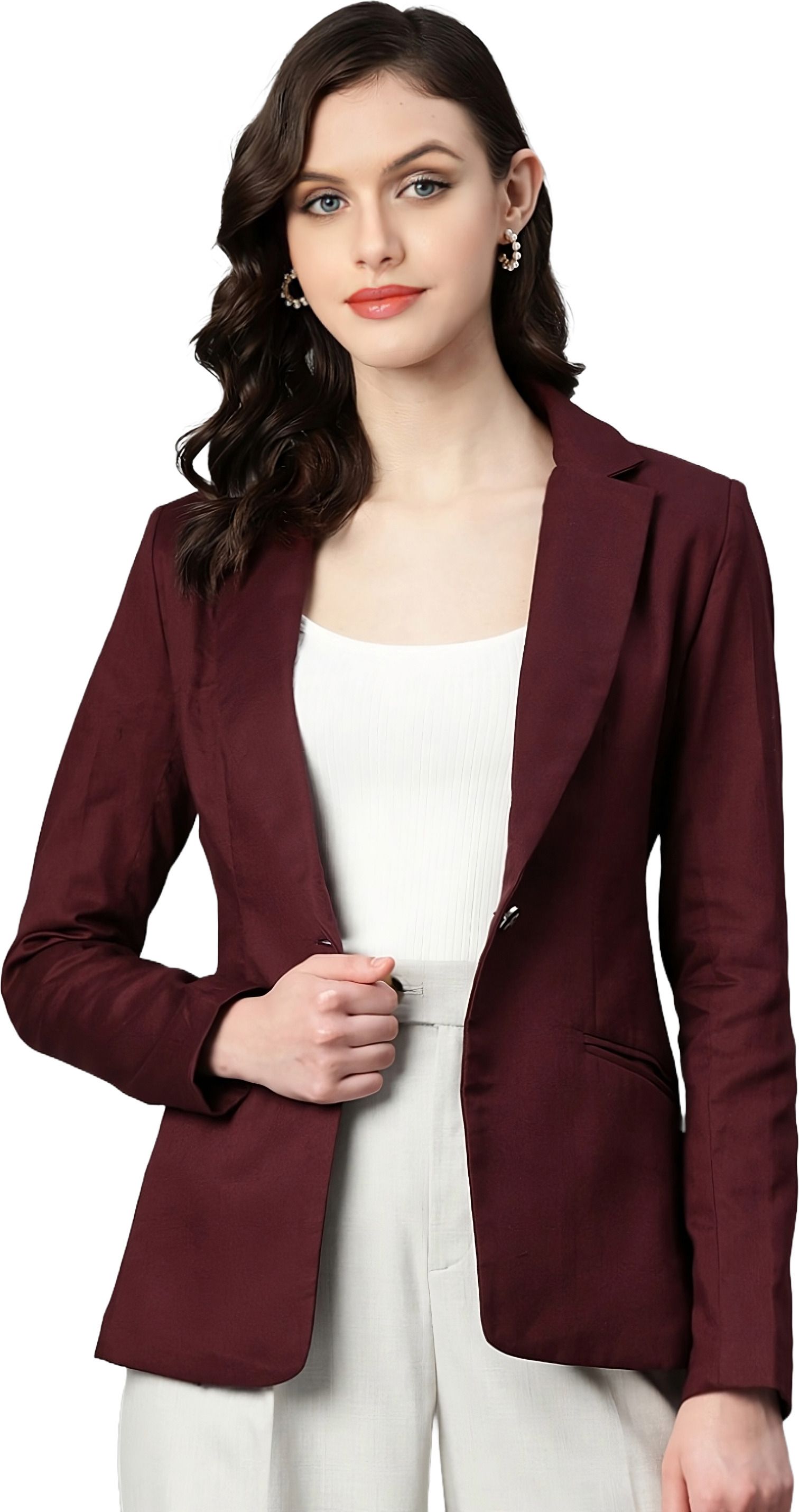 rocksy Women Solid Single Breasted Casual Blazer-picture-31