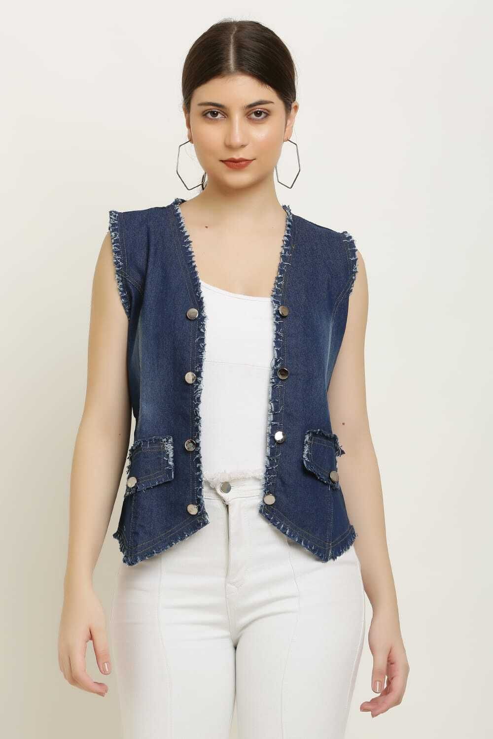 Solid Women Waistcoat