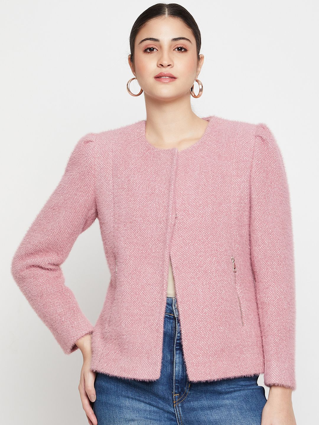 cantabil Women Solid Single Breasted Casual Blazer-picture-13