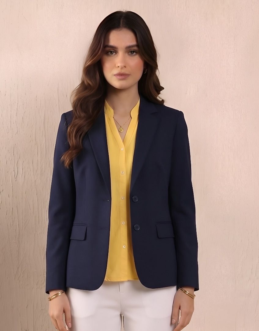 cadmon Women Solid Single Breasted Casual Blazer-picture-20