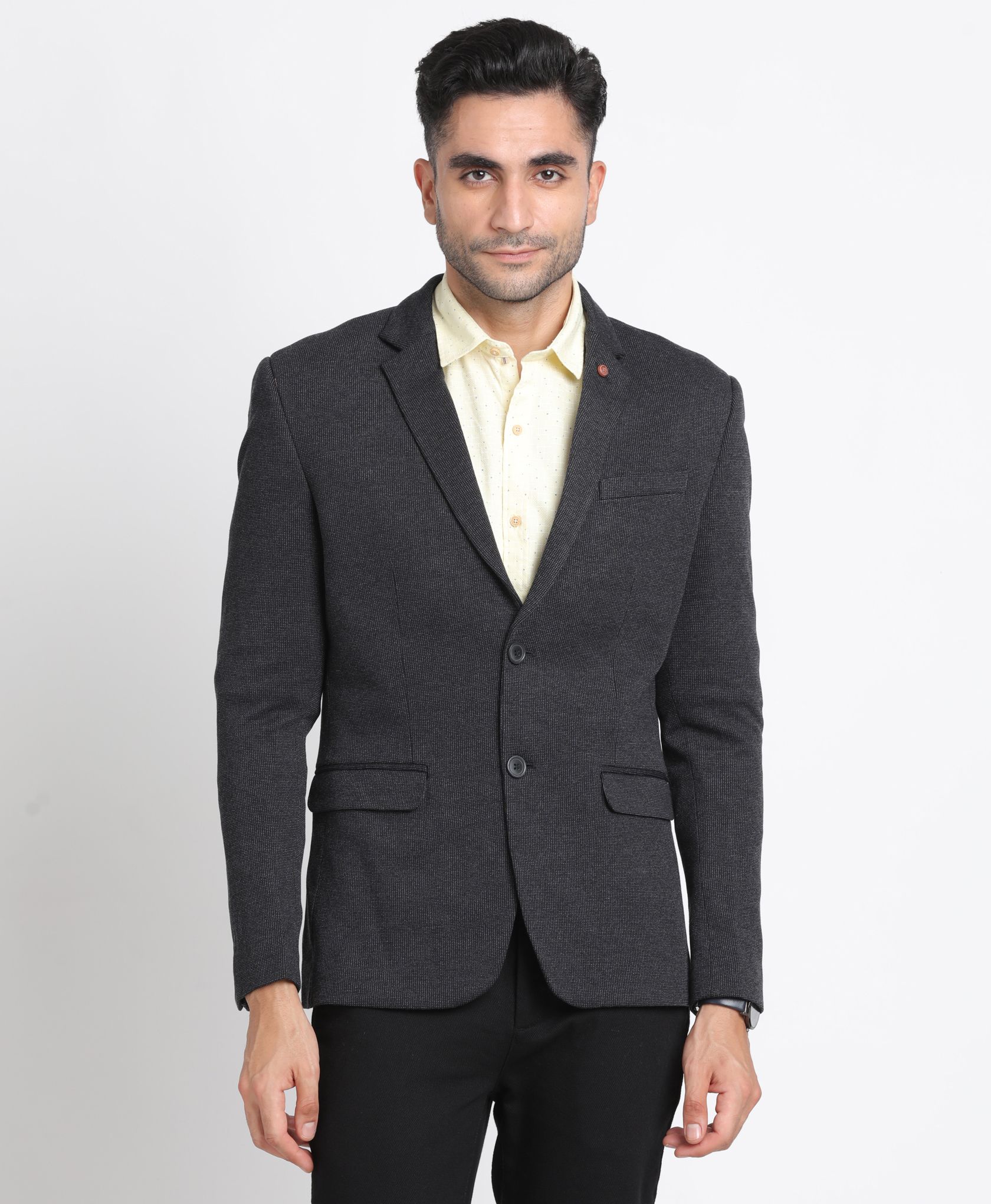 turtle Men Solid Single Breasted Casual Blazer-picture-10