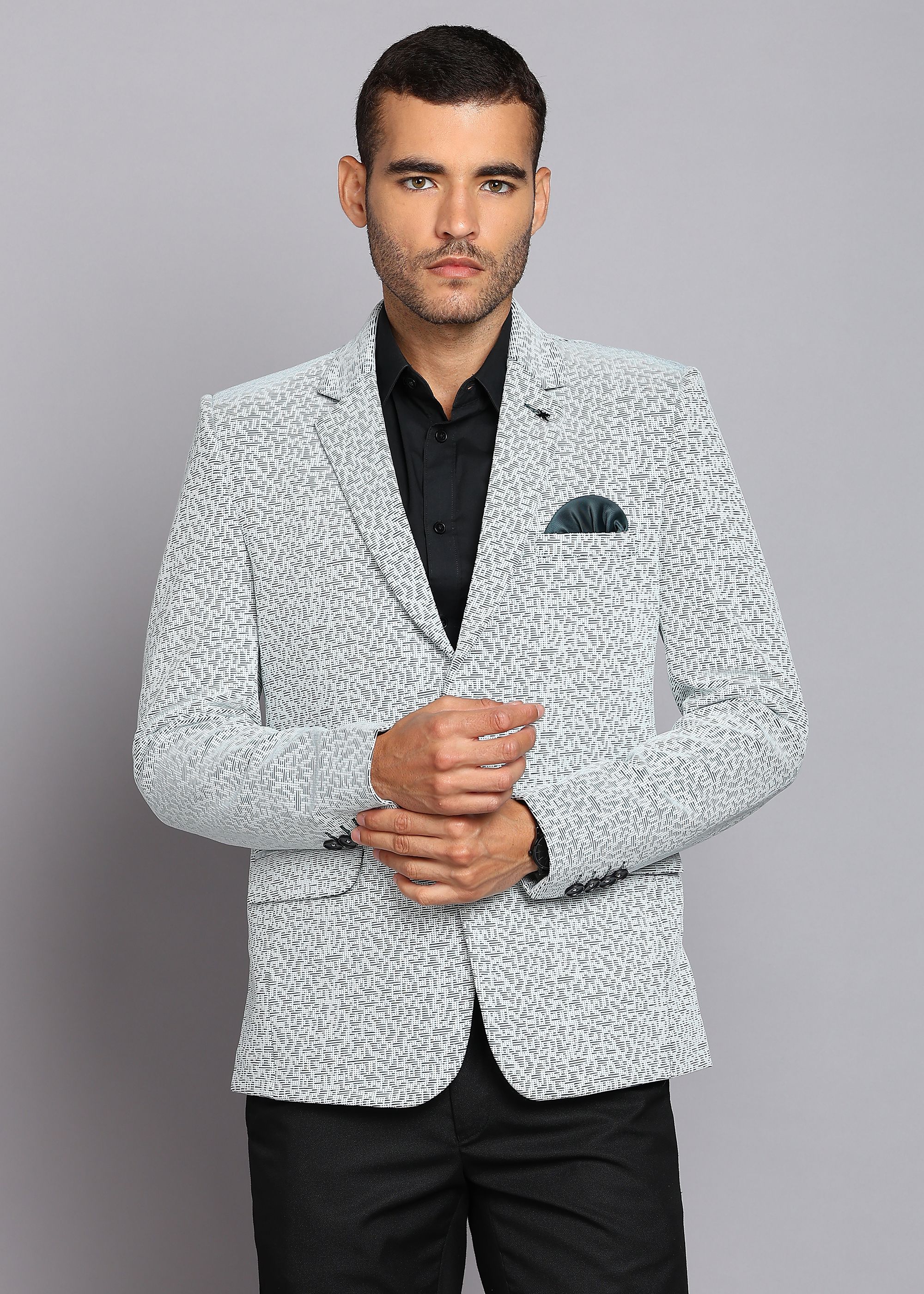 killer Men Printed Single Breasted Casual Blazer-picture-33