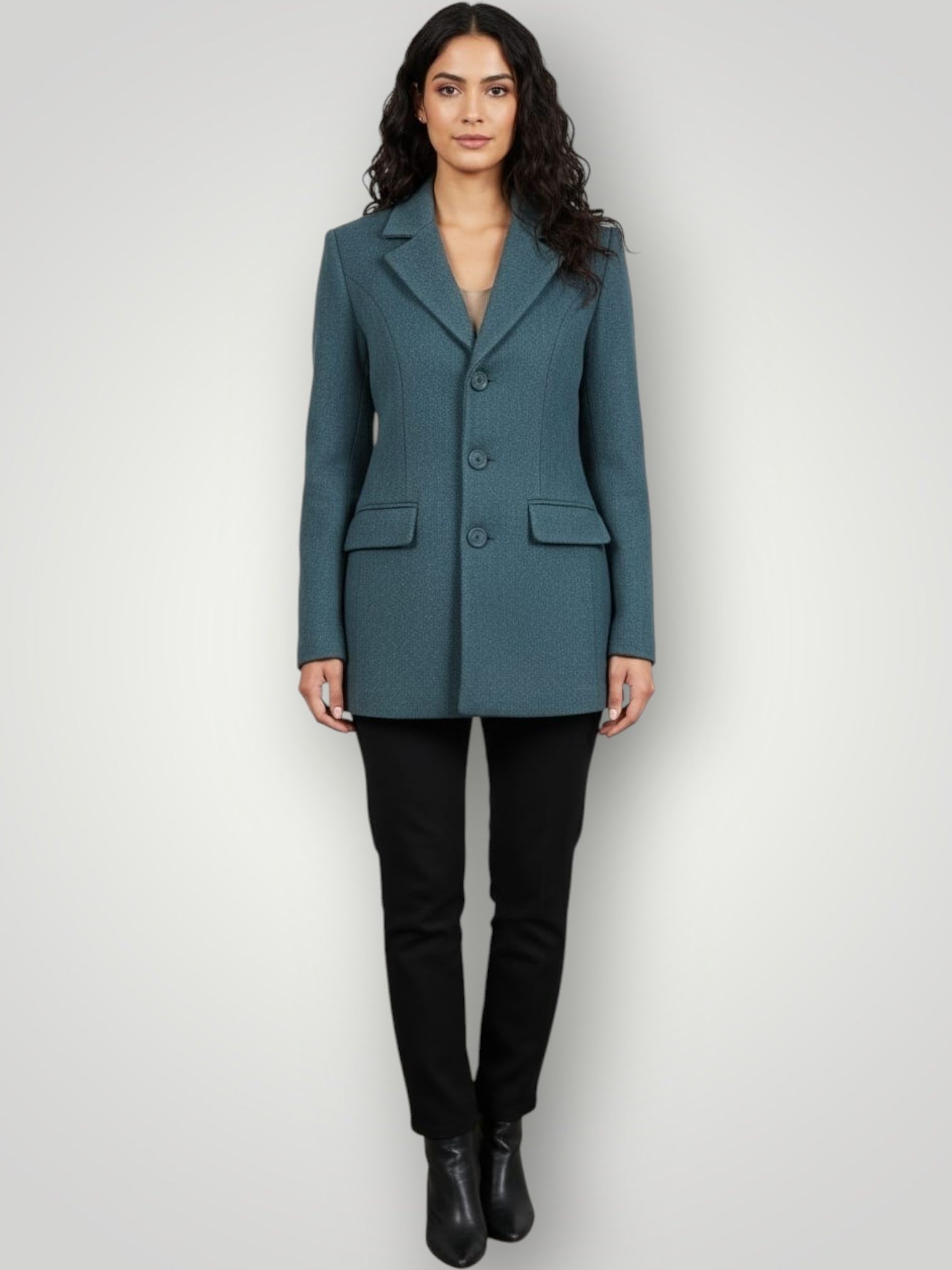 pepzo Women Solid Double Breasted Casual Blazer-picture-33