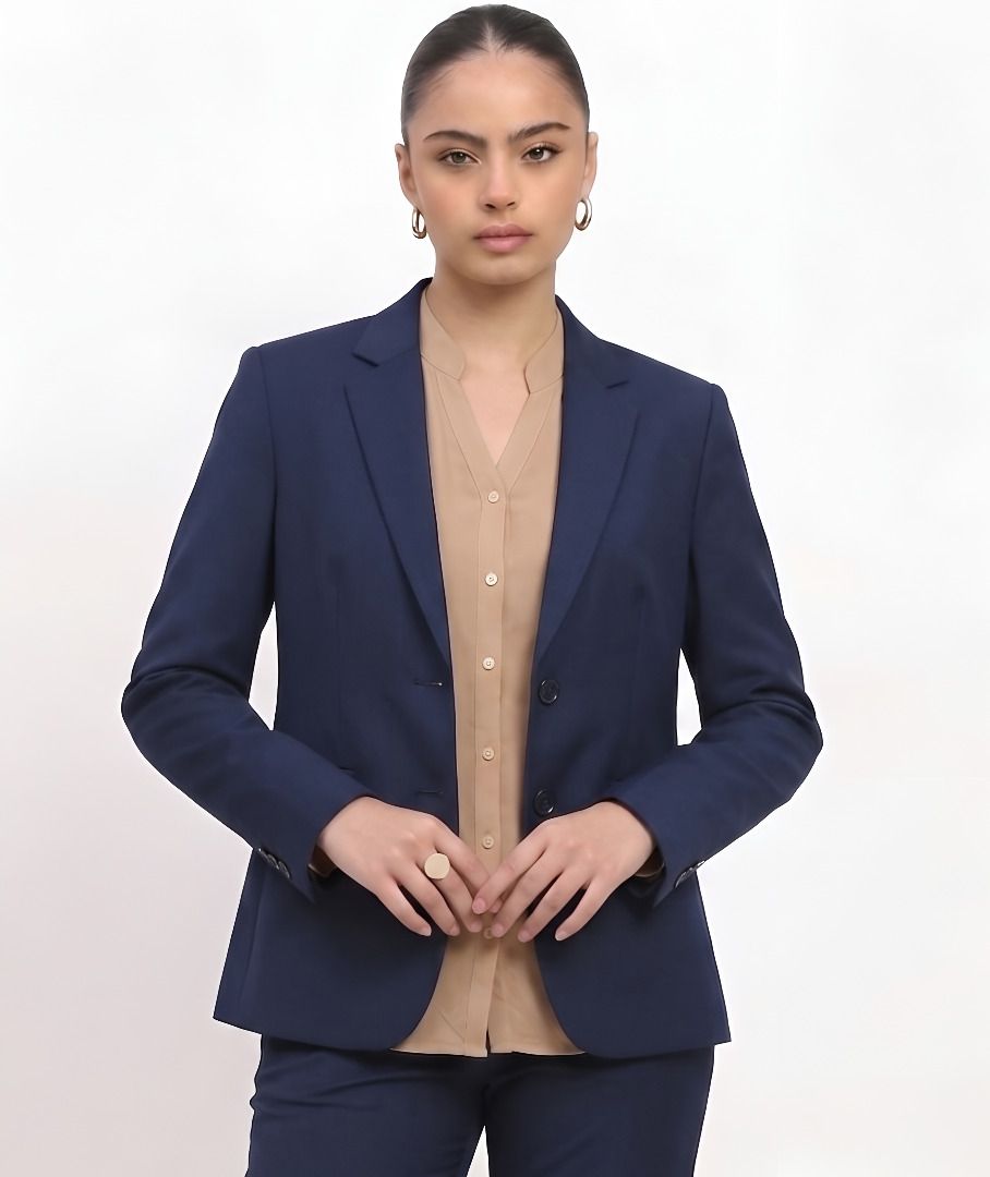 purever india Women Solid Single Breasted Casual Blazer-picture-25