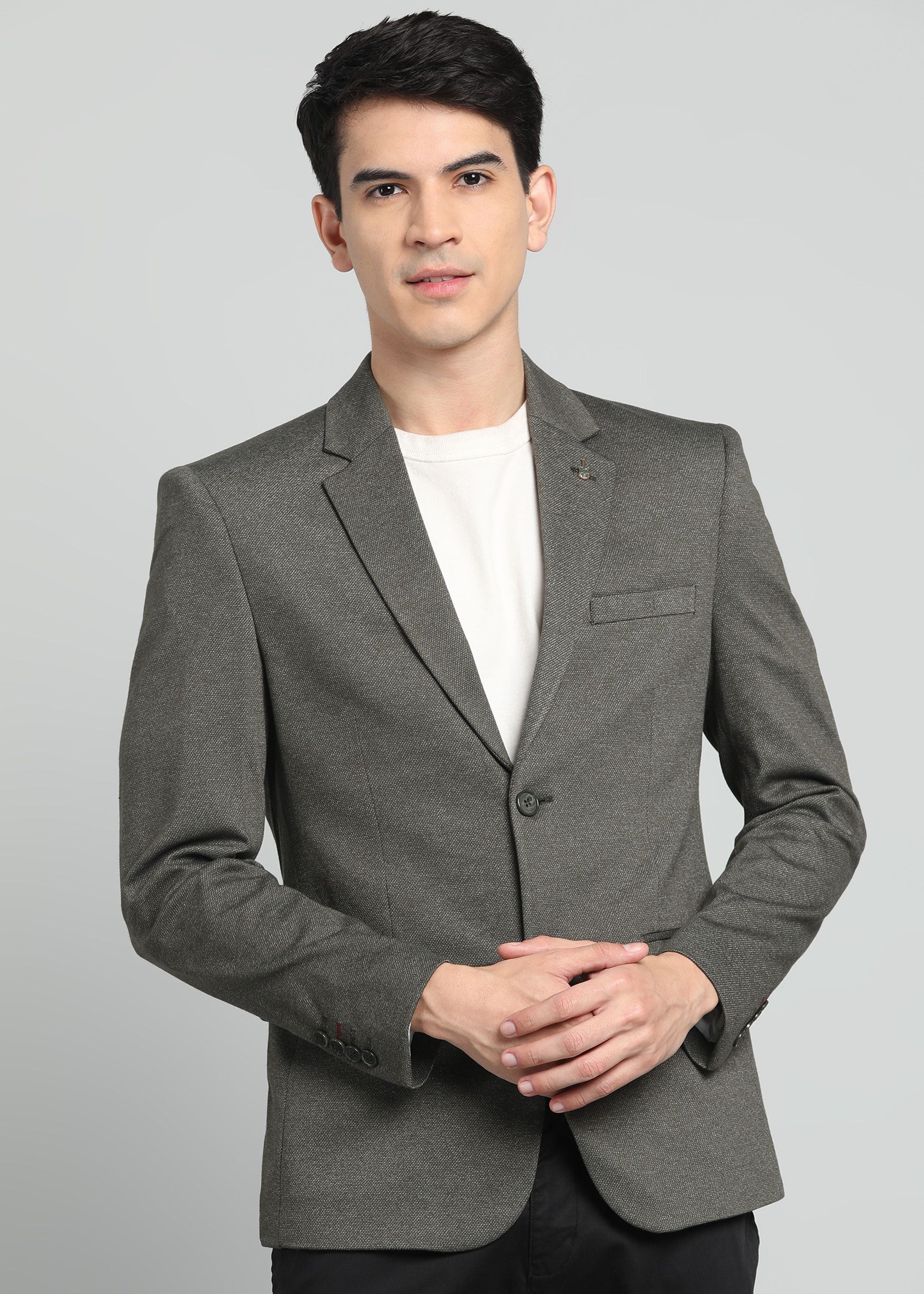 killer Men Solid Single Breasted Casual Blazer-picture-35