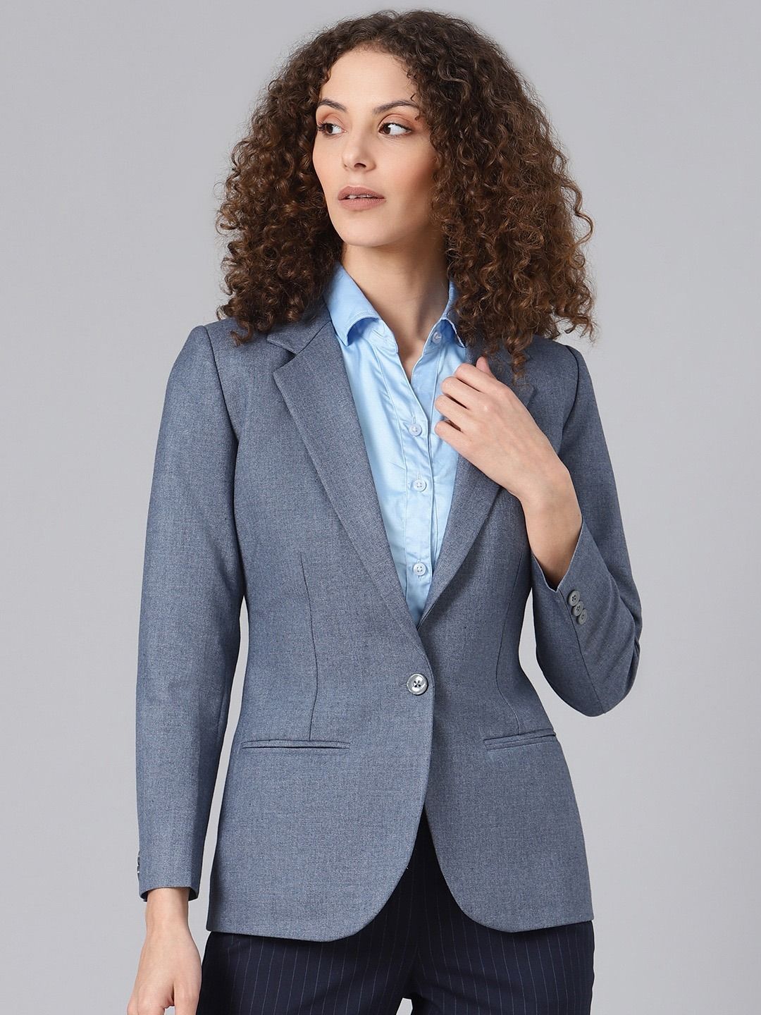 sanjitgarments Women Solid Single Breasted Formal Blazer-picture-41