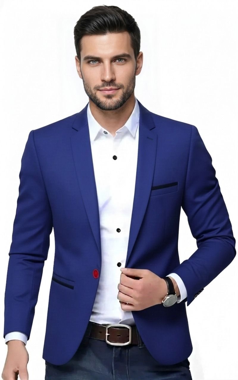 darbar in Men Solid Single Breasted Casual, Formal, Festive & Wedding, Wedding Blazer-picture-23