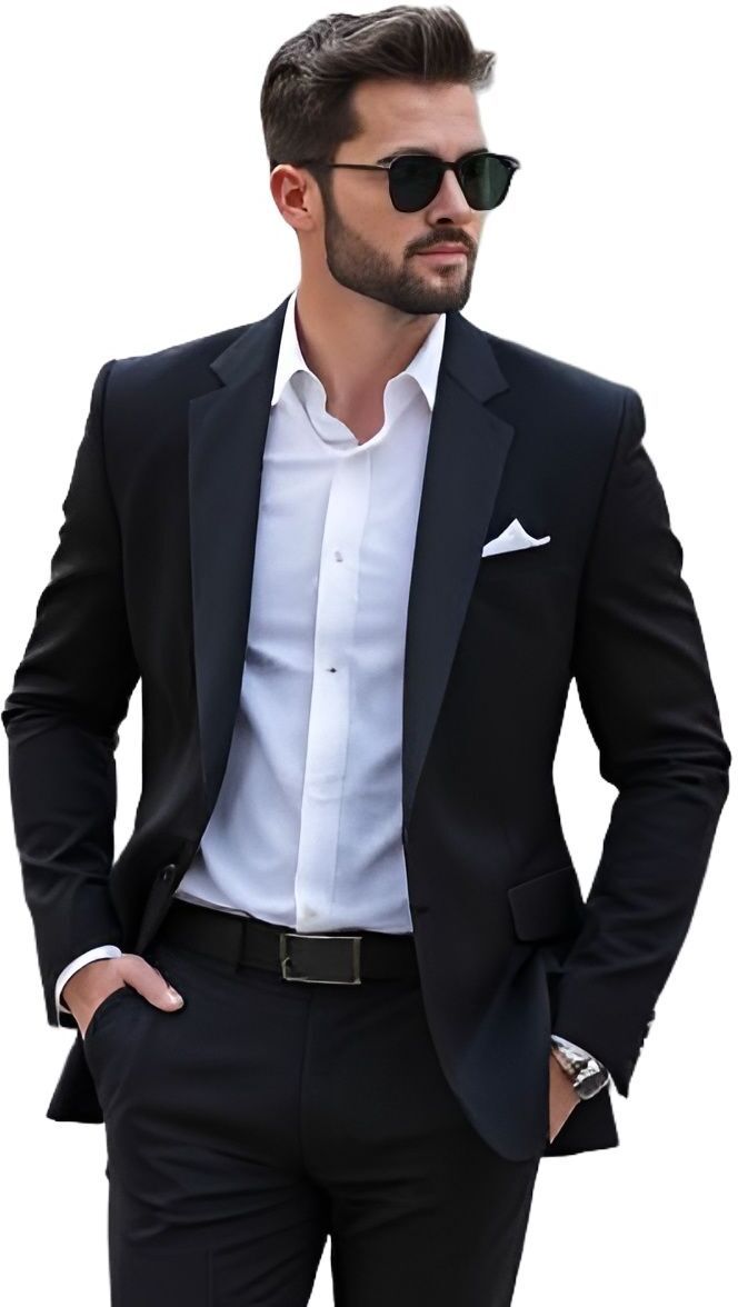 trulyfeb Men Solid Single Breasted Formal, Casual, Festive & Wedding Blazer-picture-2