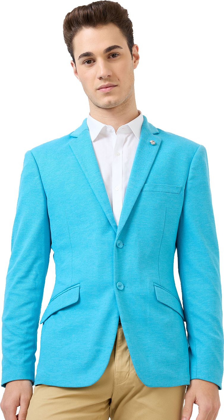 park avenue Men Self Design Tuxedo Style Formal Blazer-picture-19