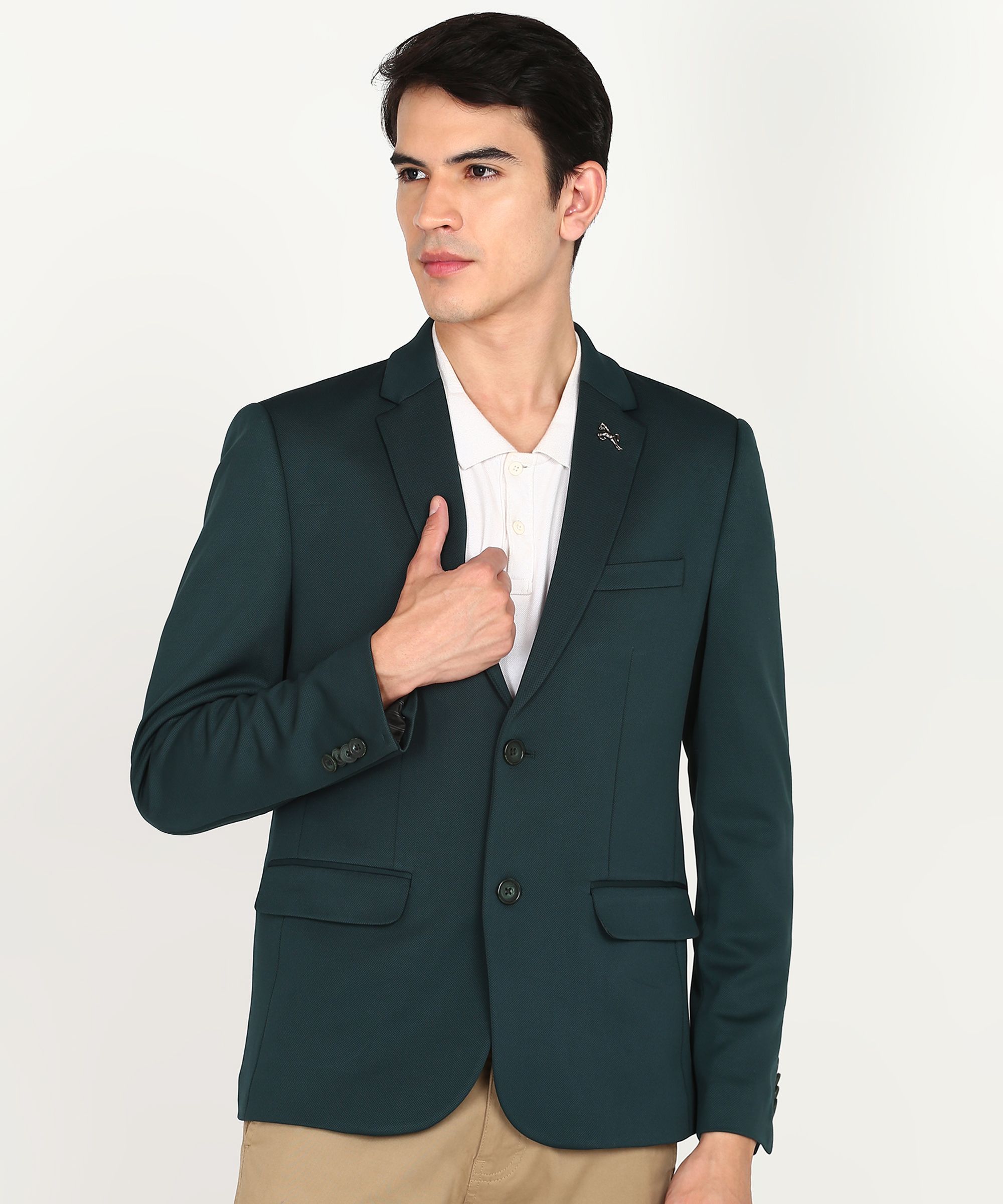 killer Men Solid Single Breasted Casual Blazer-picture-26