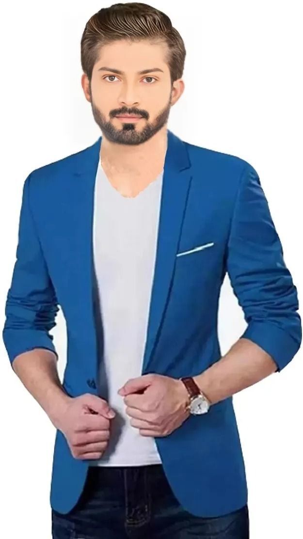 darbar in Men Solid Single Breasted Casual, Formal, Party, Festive & Wedding Blazer-picture-5