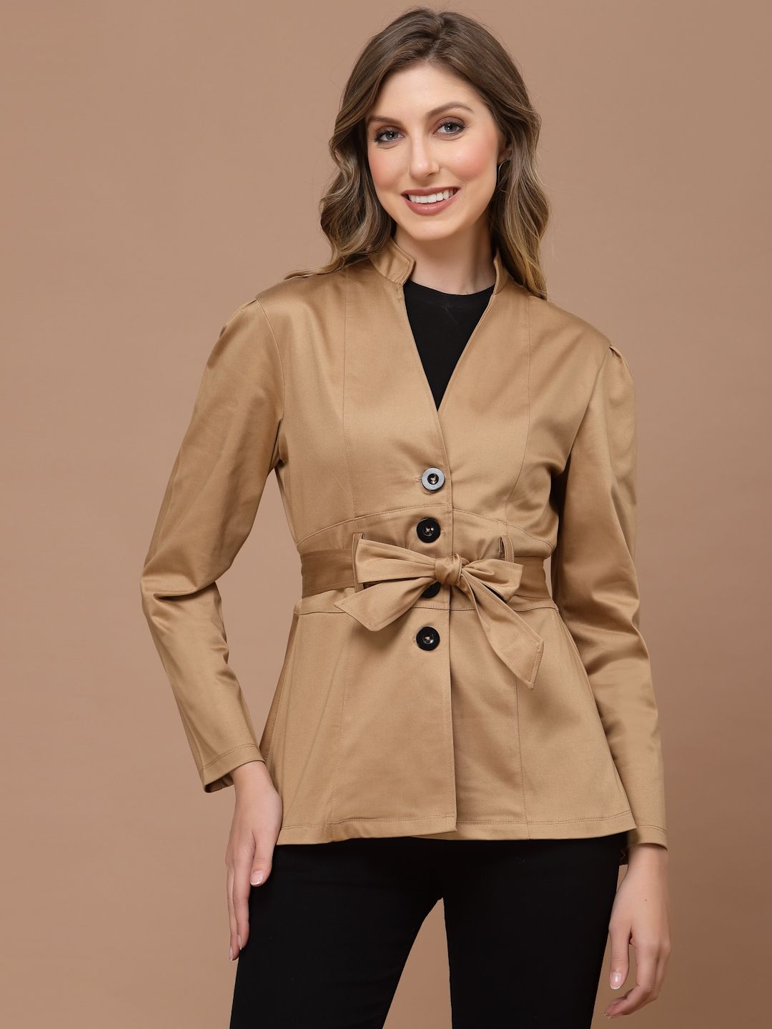 kassually Women Solid Single Breasted Casual Blazer-picture-48