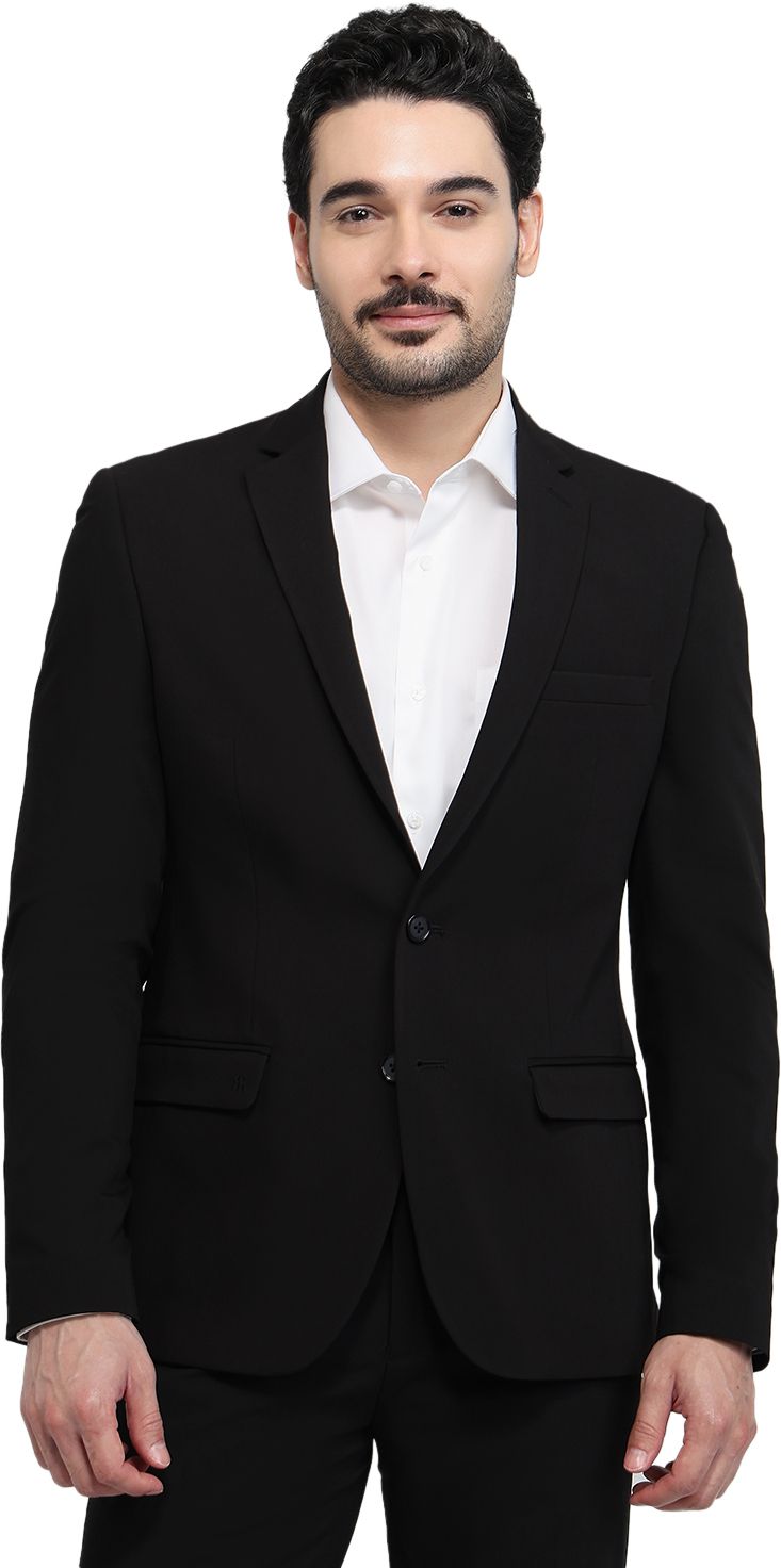 raymond Men Solid Single Breasted Formal Blazer-picture-29