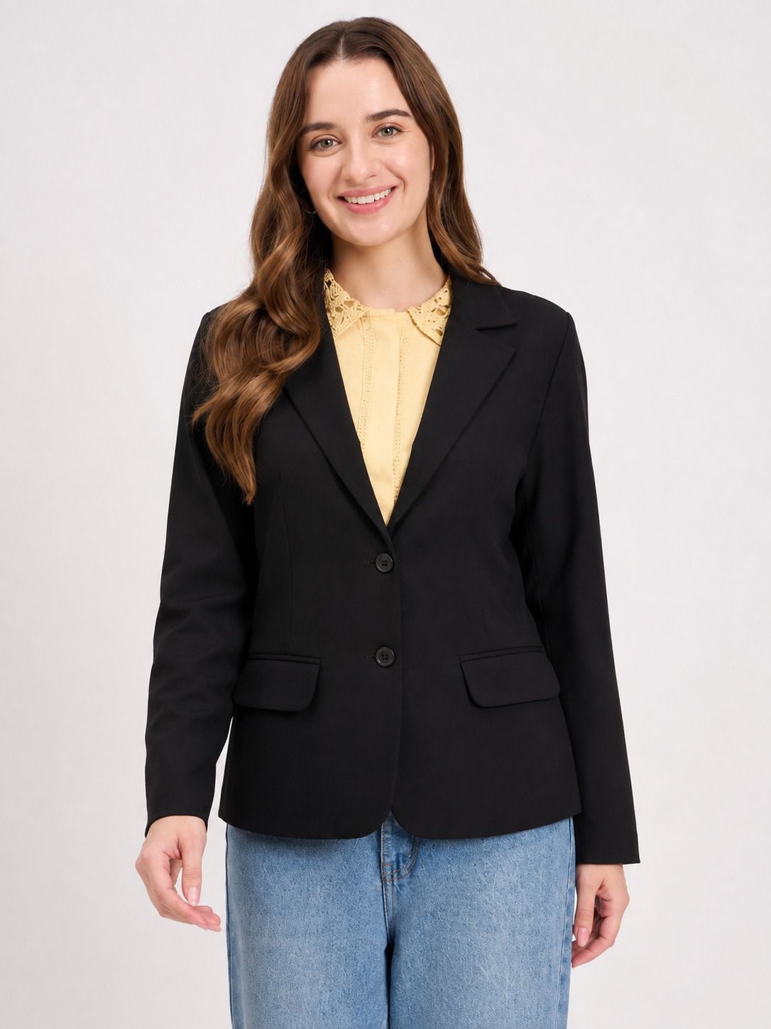 allen max Women Solid Single Breasted Casual, Festive & Wedding, Formal, Lounge Wear Blazer-picture-21