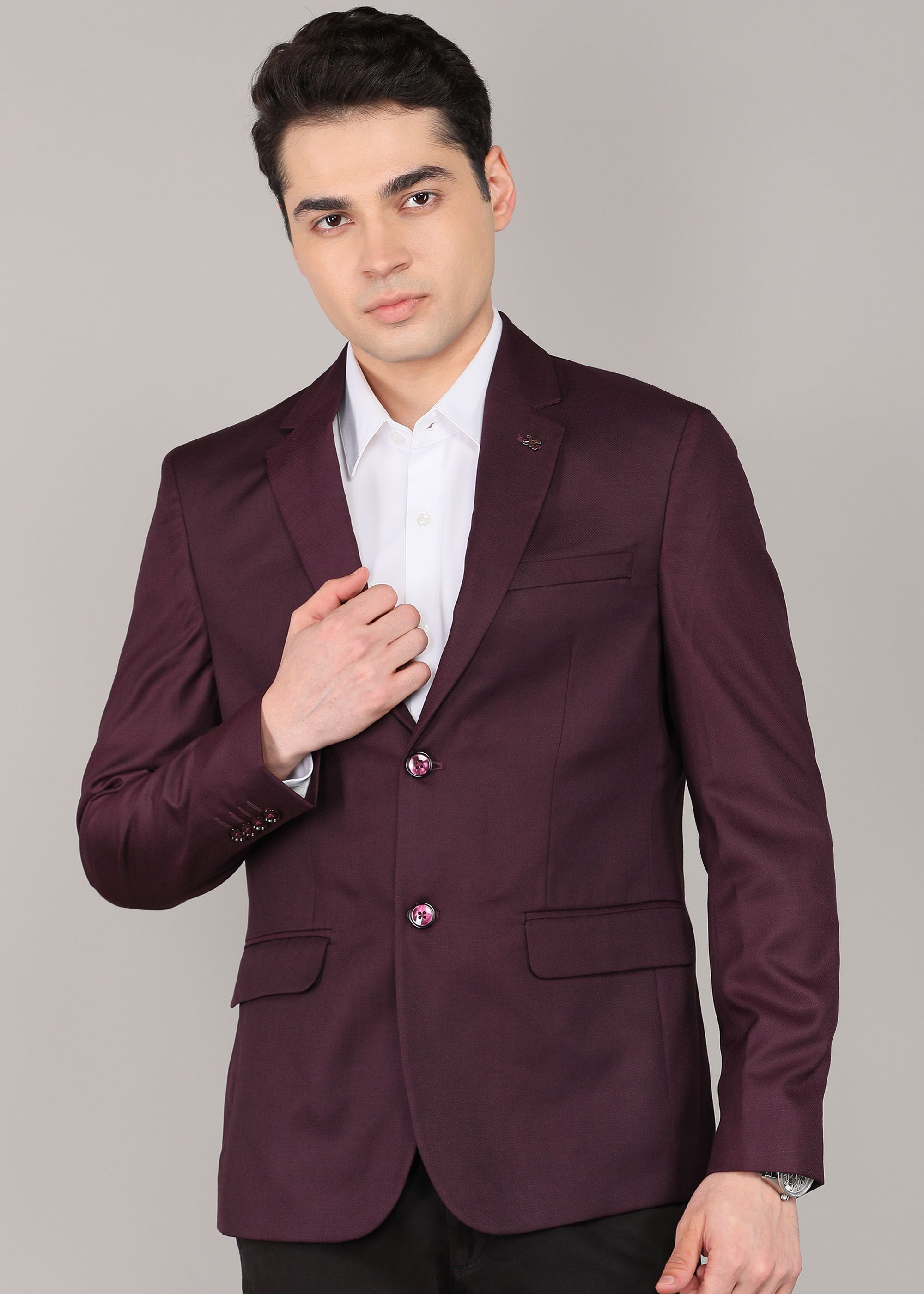 killer Men Solid Single Breasted Casual Blazer-picture-20