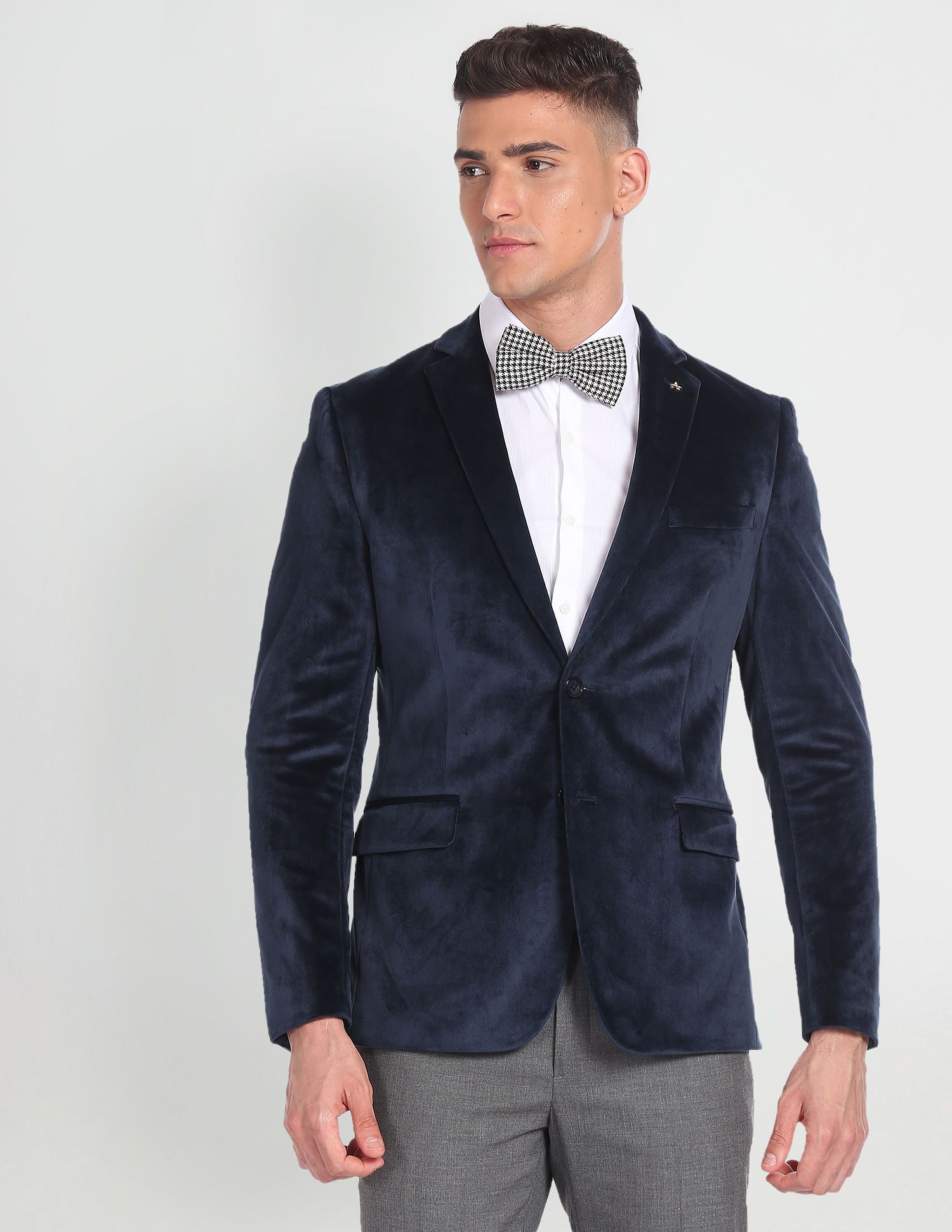 arrow Men Solid Single Breasted Formal Blazer-picture-31