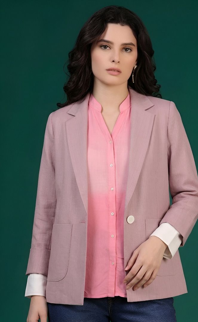 cadmon Women Solid Single Breasted Casual Blazer-picture-25