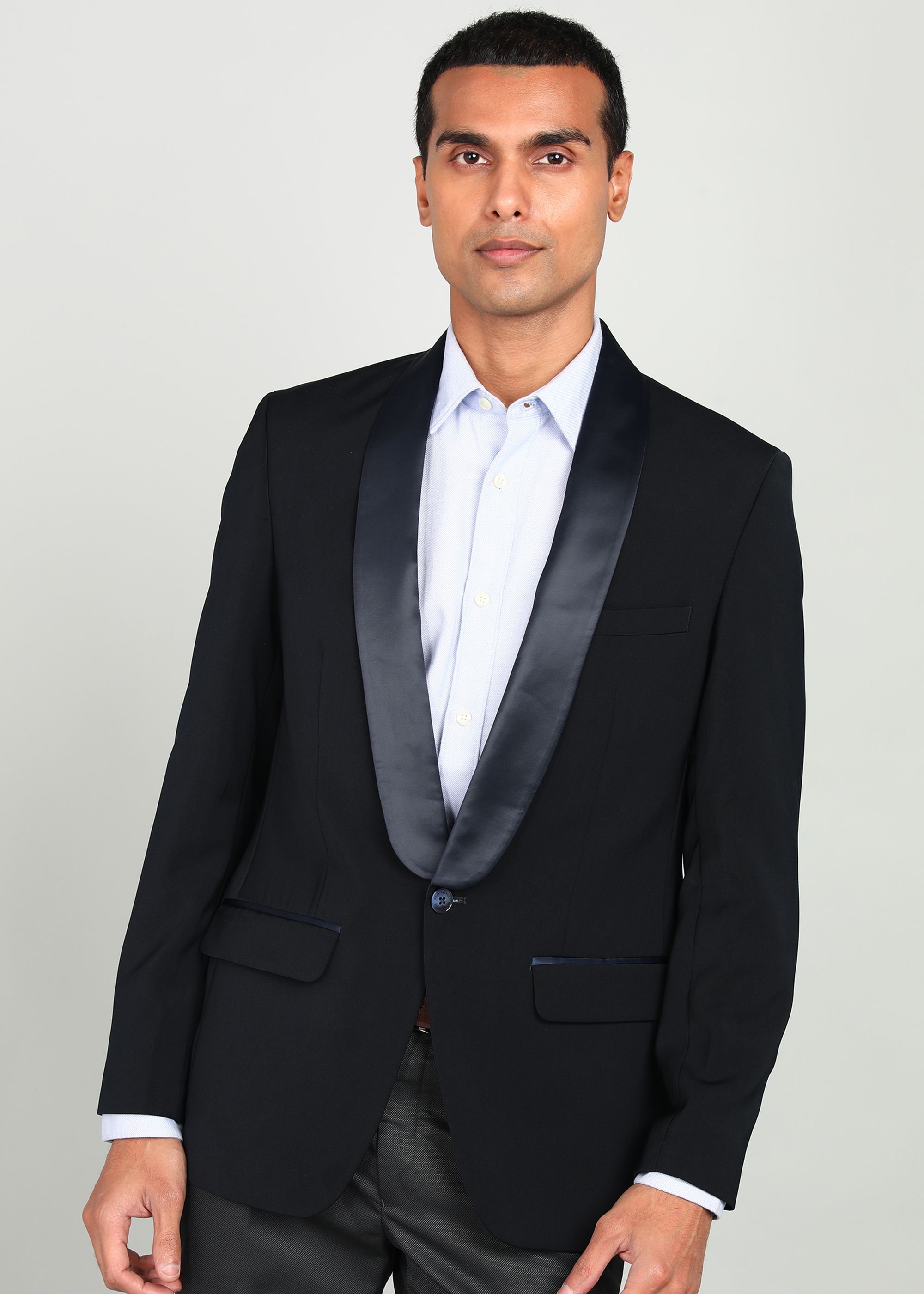 park avenue Men Solid Single Breasted Formal Blazer-picture-21