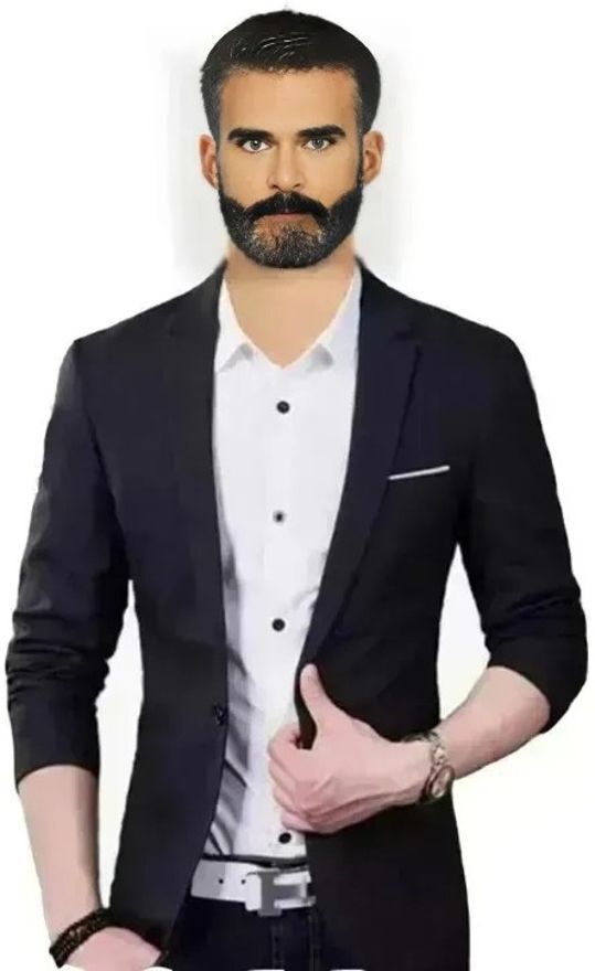 darbar in Men Solid Single Breasted Casual, Formal, Festive & Wedding Blazer-picture-0