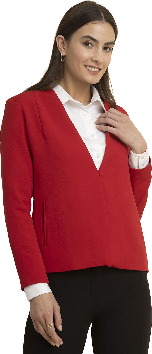 fable street Women Solid Single Breasted Formal Blazer-picture-30