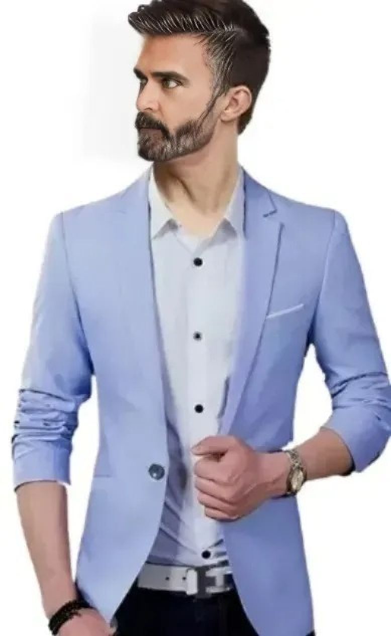 darbar in Men Solid Single Breasted Casual, Formal, Festive & Wedding Blazer-picture-14