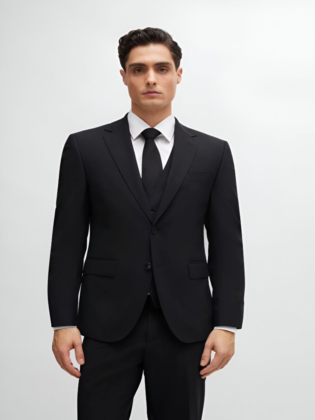 cadmon Men Solid Single Breasted Casual Blazer-picture-37