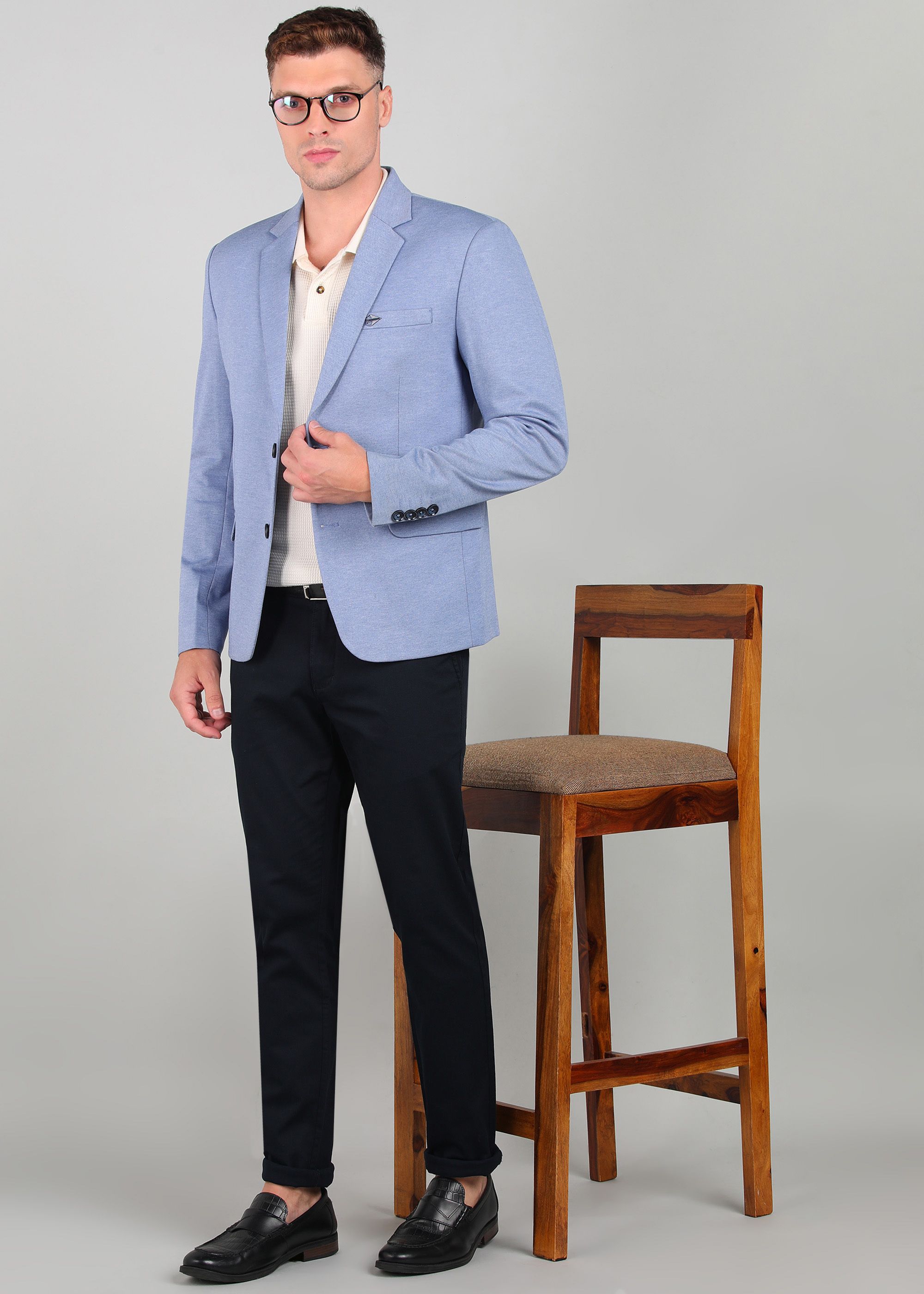 killer Men Solid Single Breasted Casual Blazer-picture-34