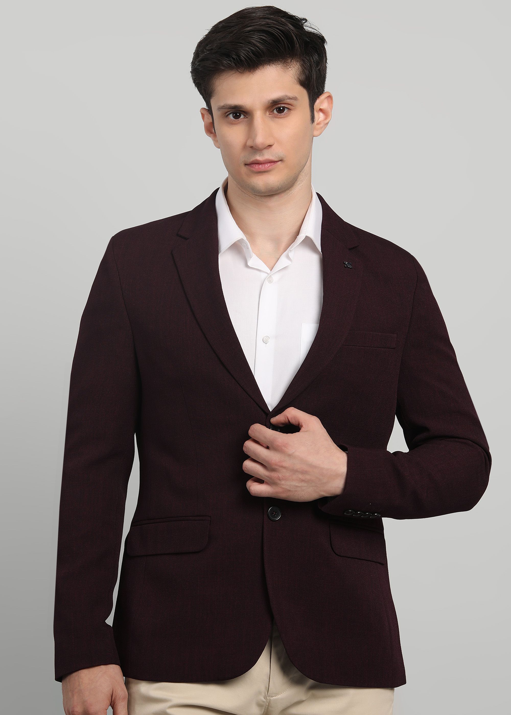 killer Men Solid Single Breasted Casual Blazer-picture-21