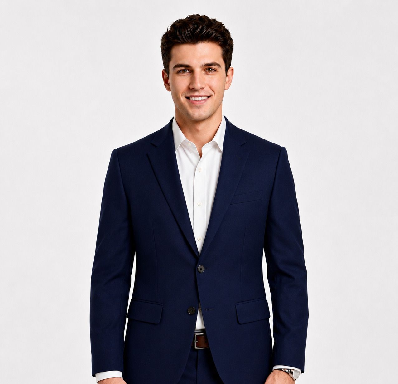 blue gent Men Solid Single Breasted Casual, Festive, Festive & Wedding, Formal, Party, Wedding Blazer-picture-13