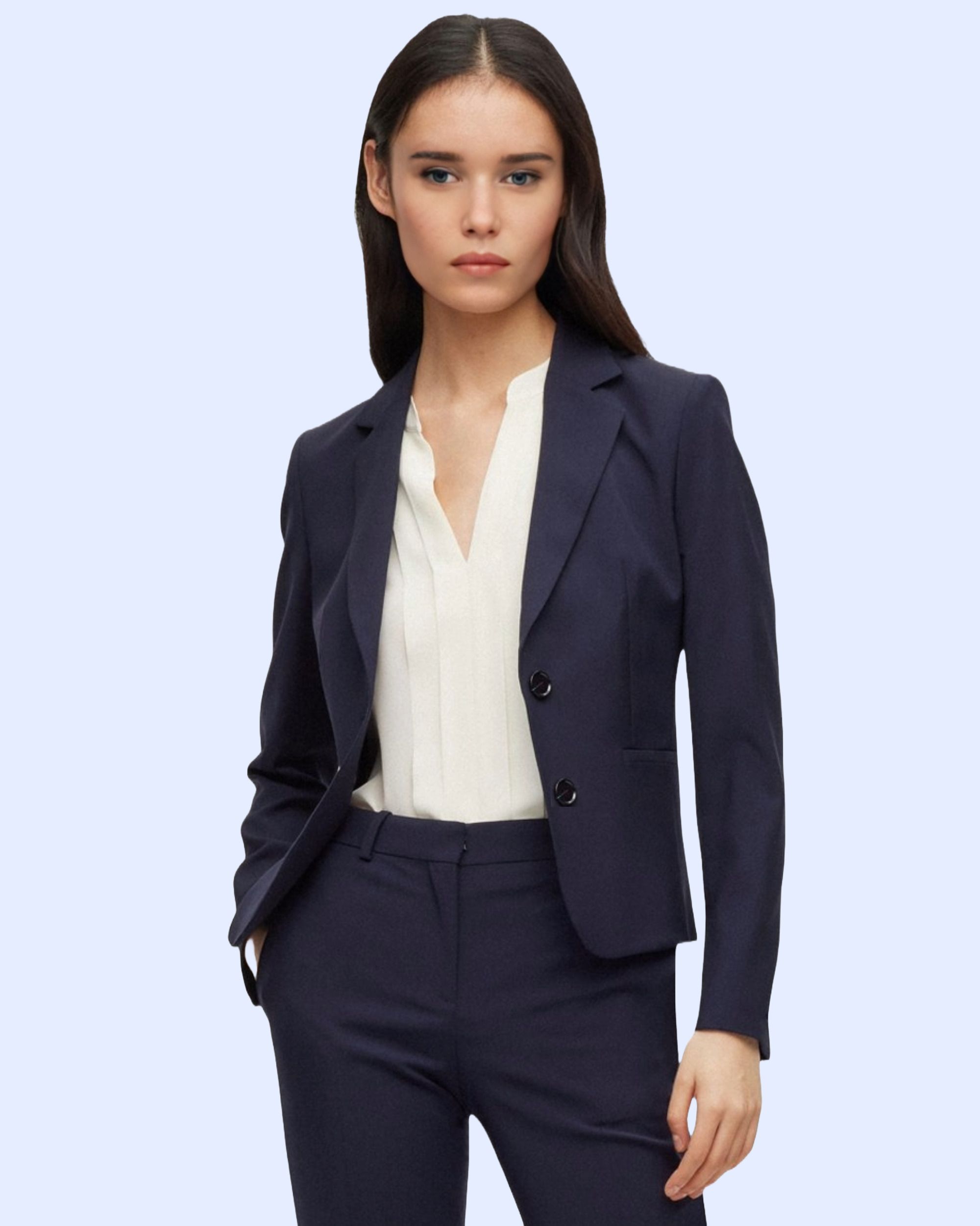 rocksy Women Solid Single Breasted Formal Blazer-picture-11
