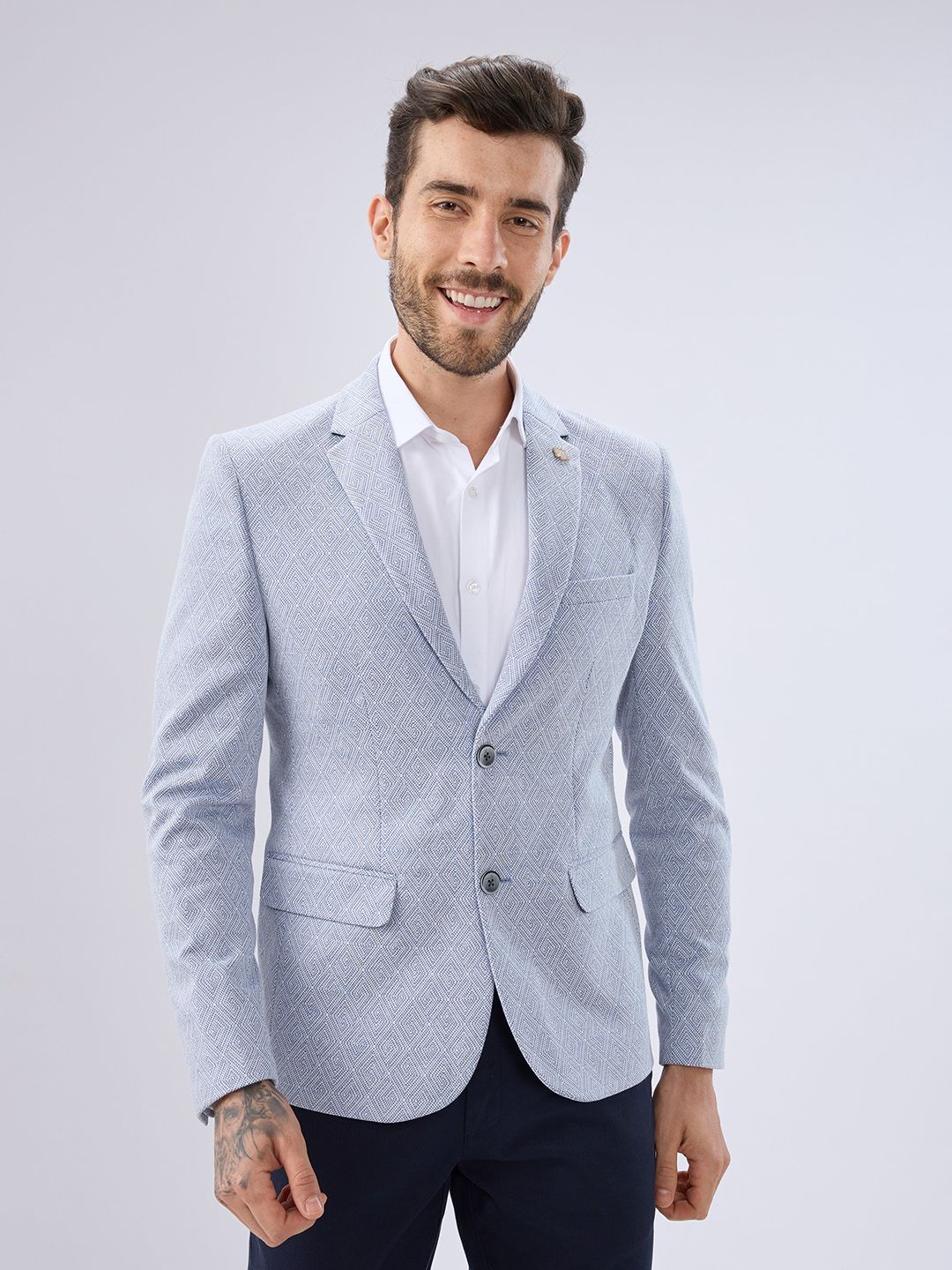 killer Men Solid Single Breasted Casual Blazer-picture-28