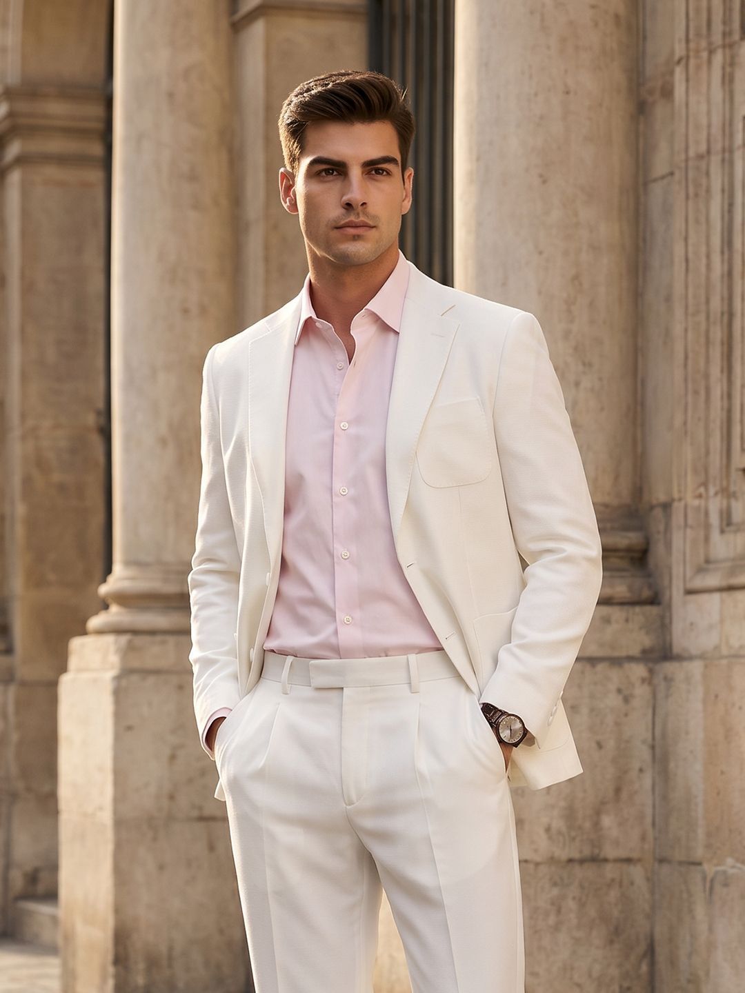 invictus Men Solid Single Breasted Formal Blazer-picture-22