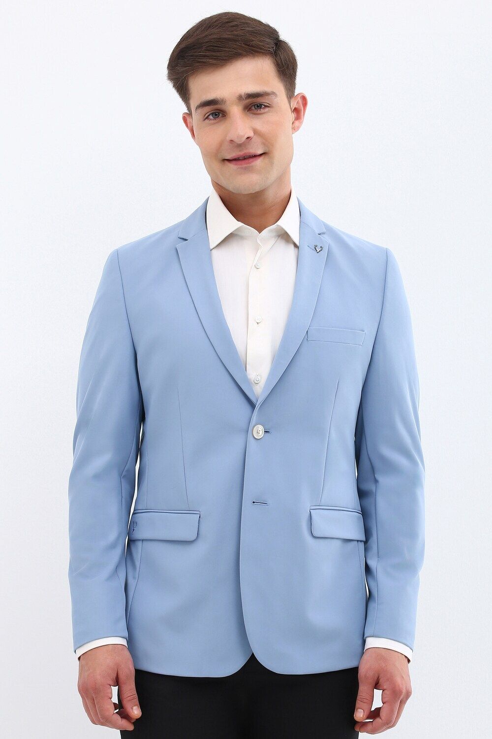 allen solly Men Solid Single Breasted Formal Blazer-picture-11