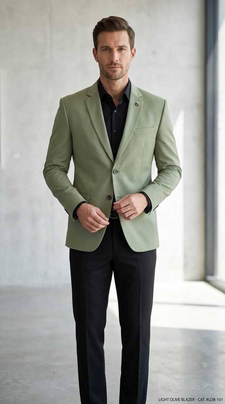 asthetic Men Solid Single Breasted Party, Festive, Formal, Wedding, Casual Blazer-picture-10