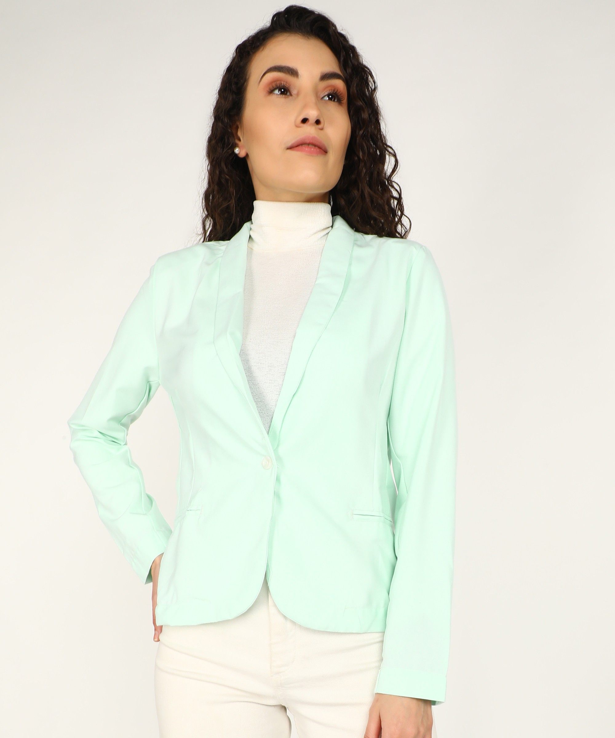 tokyo talkies Women Solid Single Breasted Party Blazer-picture-37